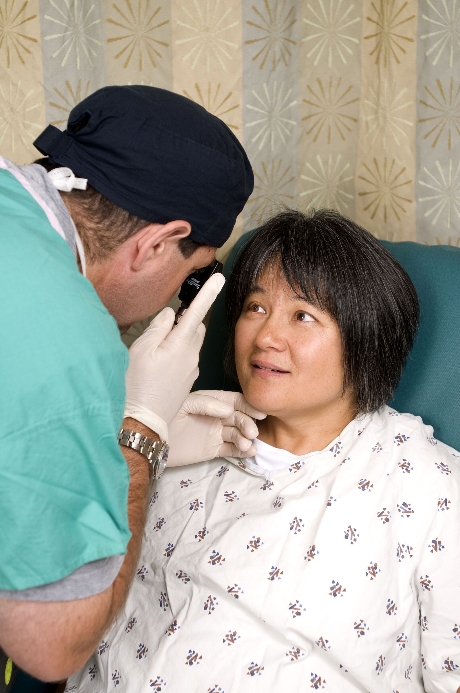 Nikon D300 sample photo. Eye, examination, physician, ophthalmoscope photography