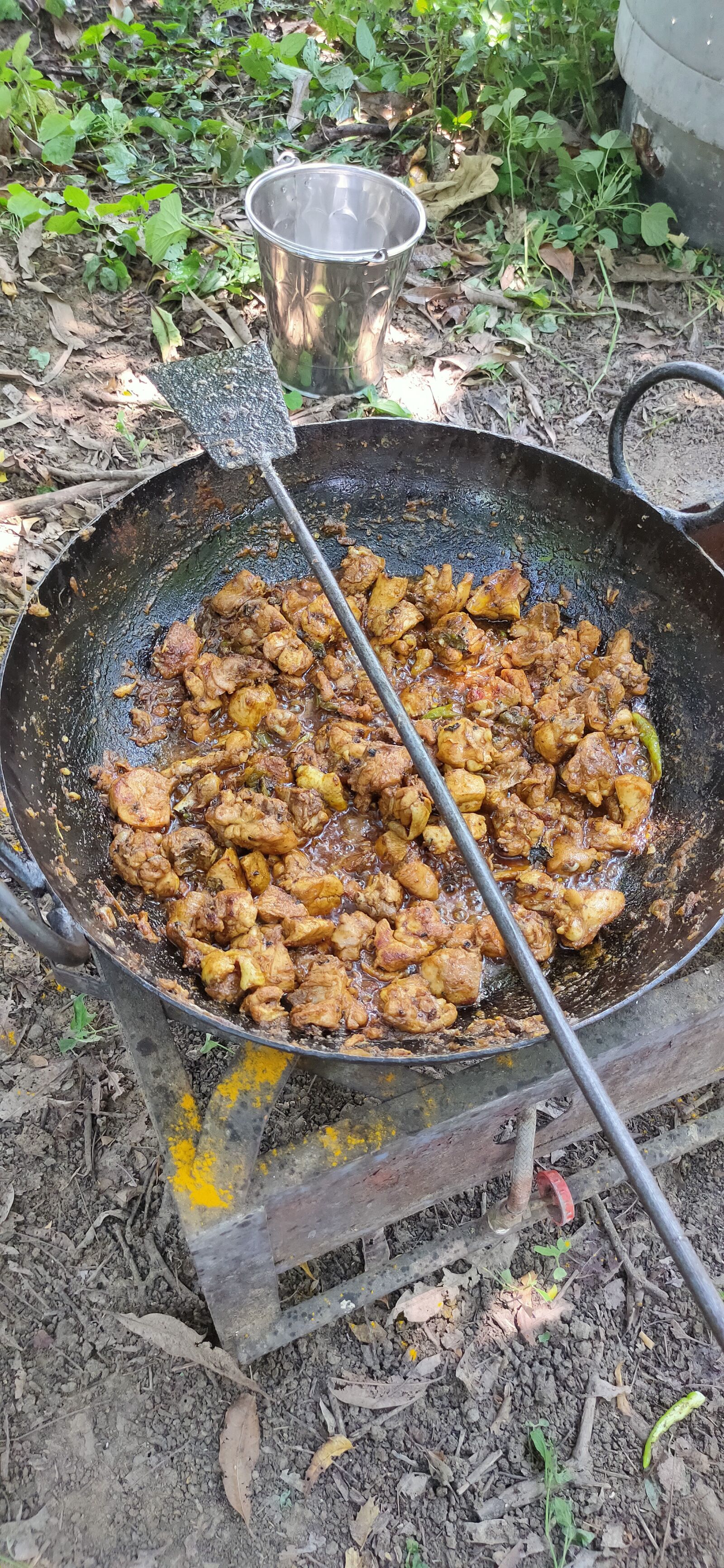Realme XT sample photo. Chiken fry, chiken masala photography