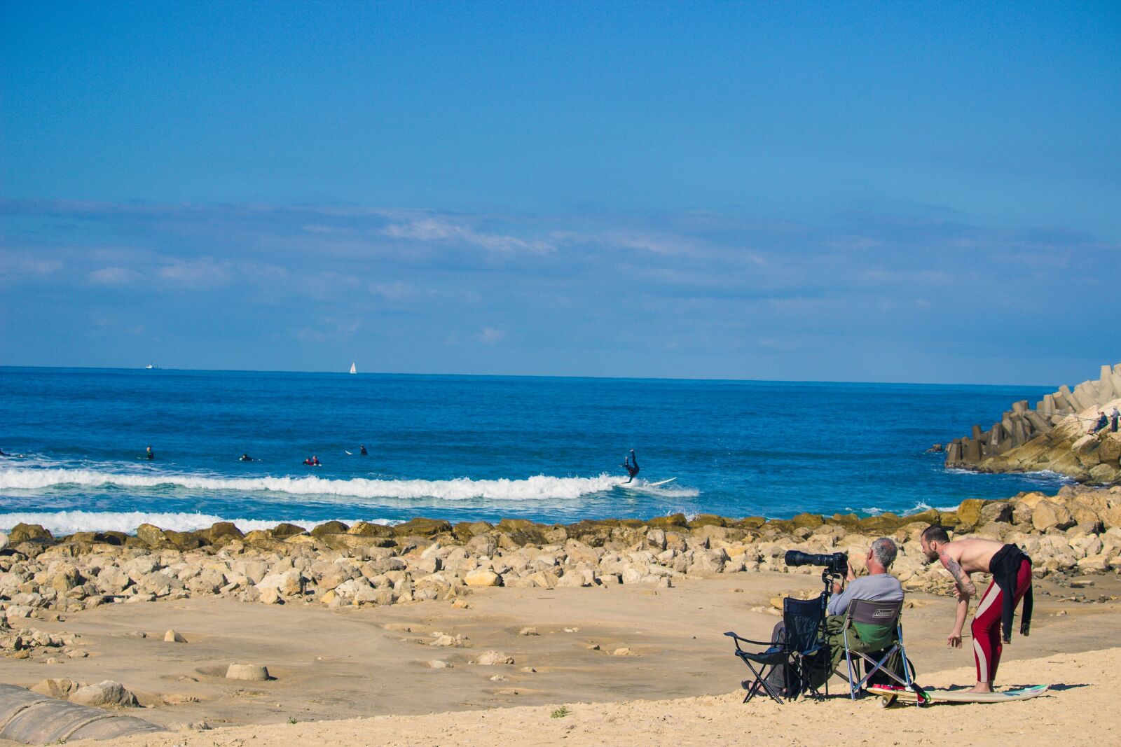 Canon EF-S 55-250mm F4-5.6 IS STM sample photo. Sand, beach, water photography