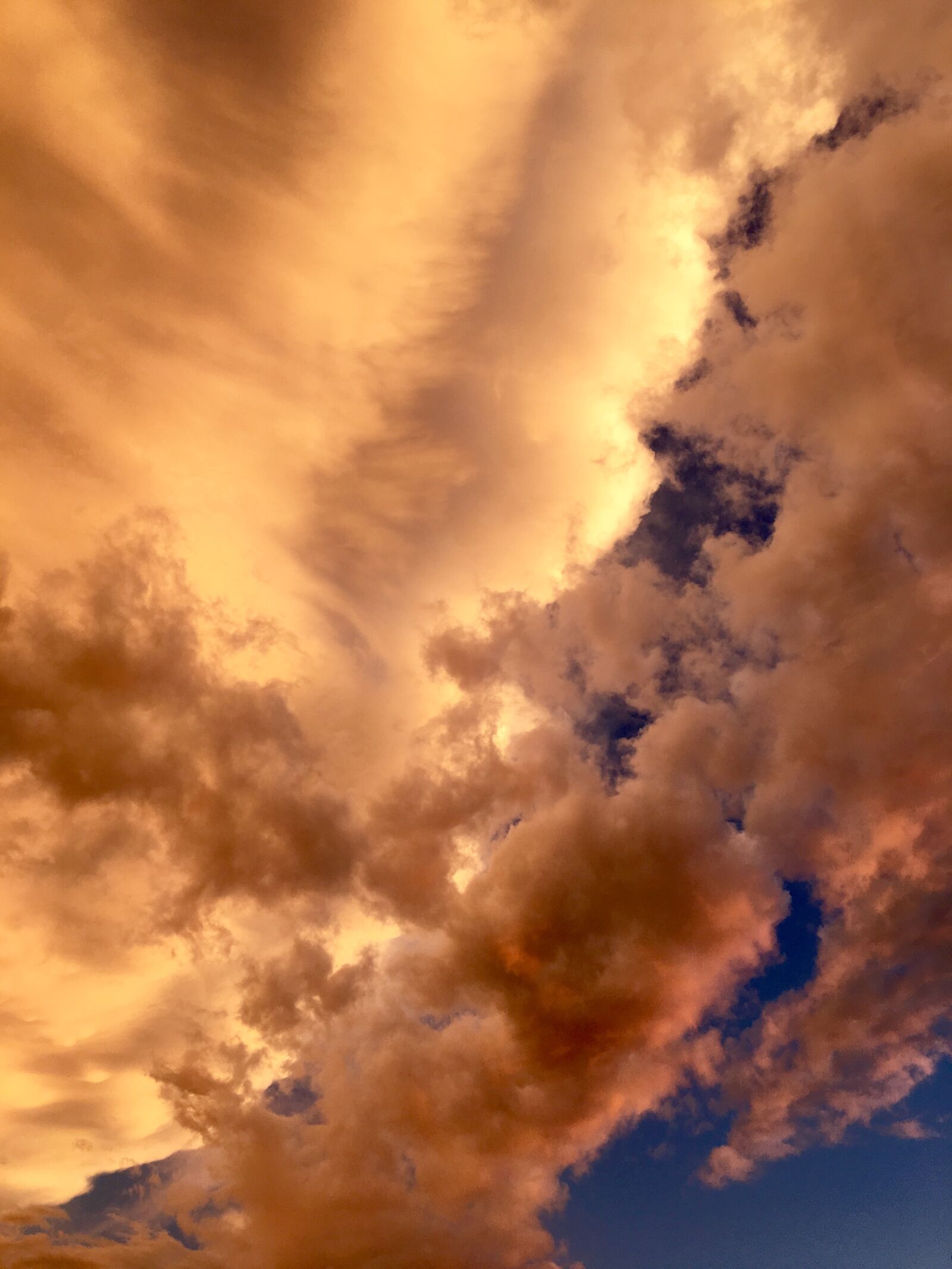 iPhone 6s Plus back camera 4.15mm f/2.2 sample photo. Orange cloud, sunset, sky photography