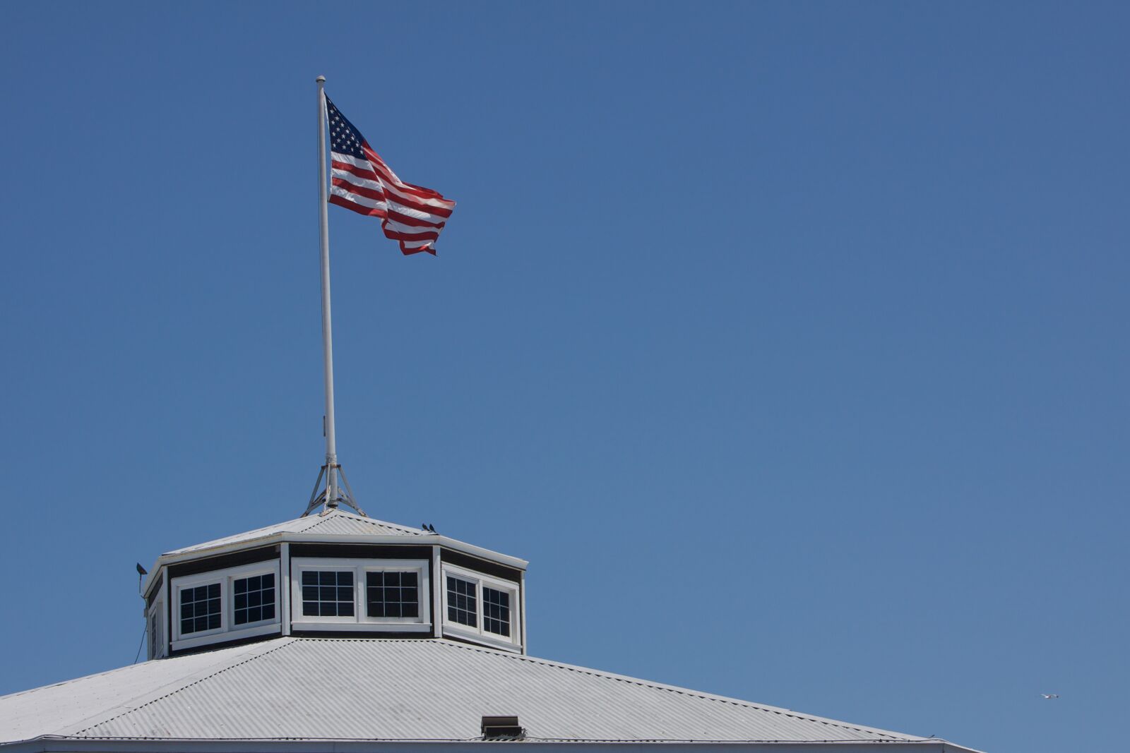 Canon EOS 50D sample photo. Flag, usa, roof photography