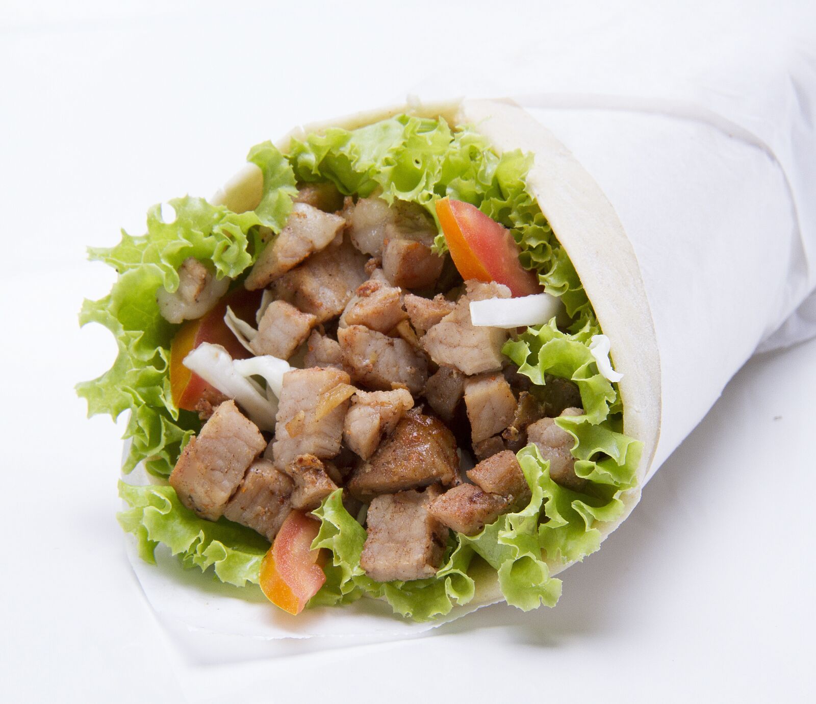 Canon EF-S 18-200mm F3.5-5.6 IS sample photo. Kebab, sandwich, pork photography