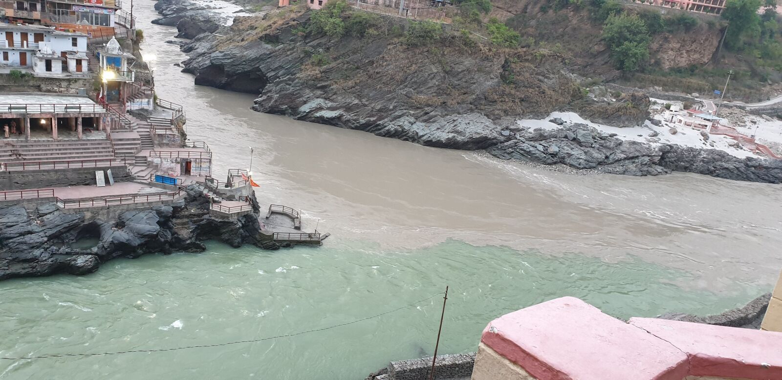 Samsung SM-G965F sample photo. Devprayag sagam, river sagam photography