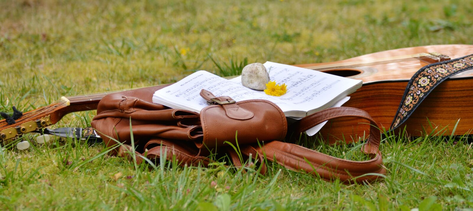 Nikon D5200 sample photo. Guitar, backpack, leisure photography