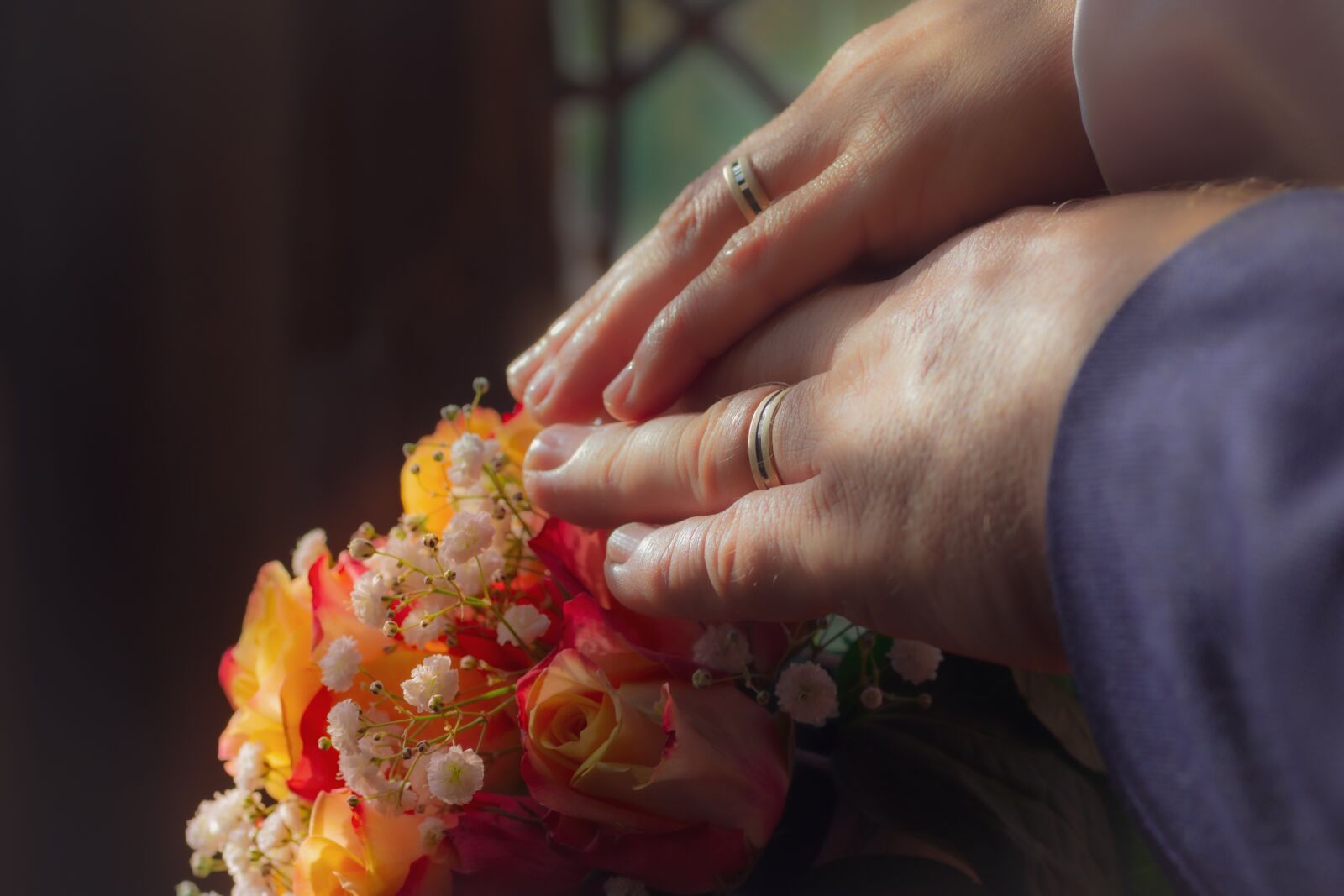 Nikon D7200 sample photo. Orange, bouquet, rings photography