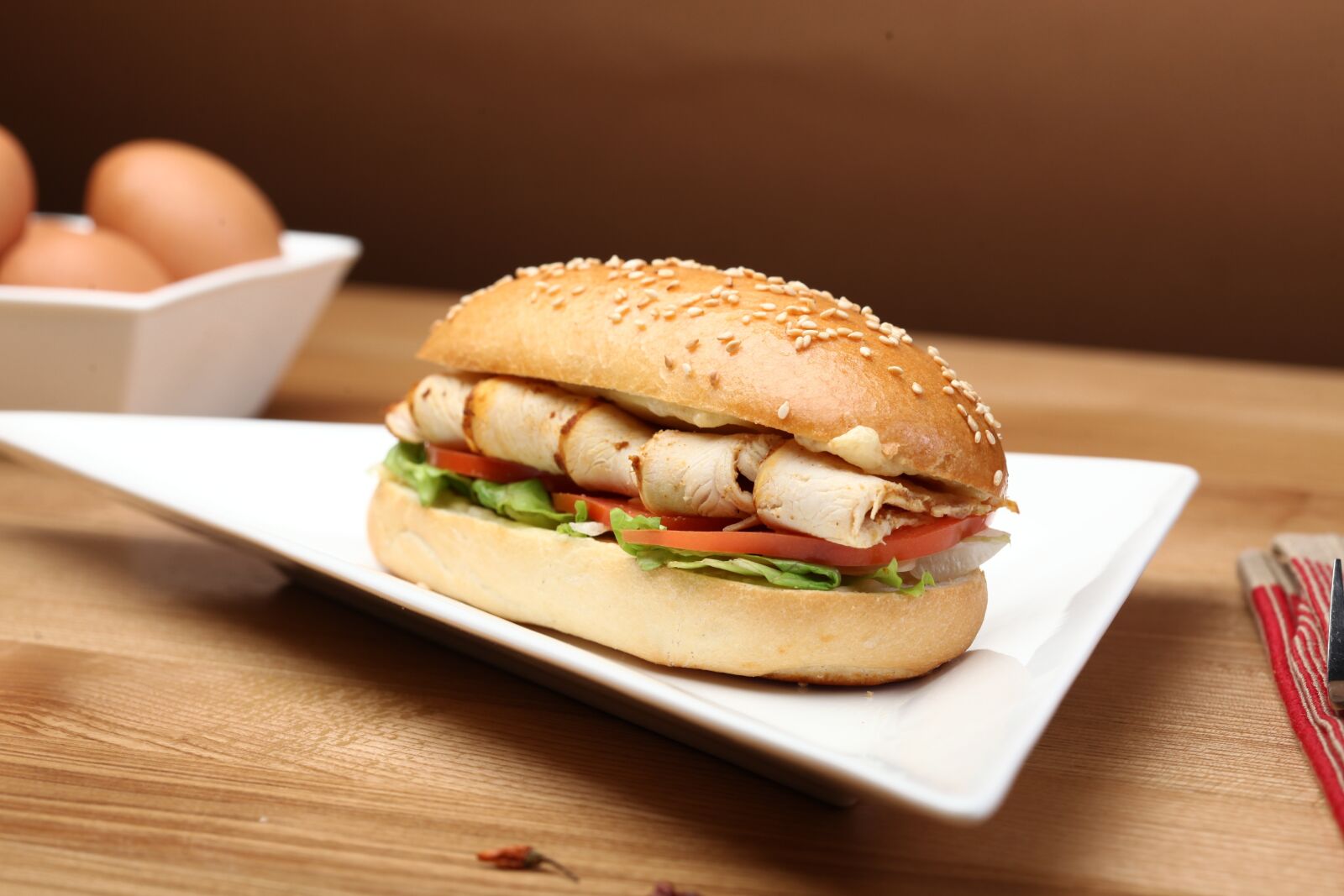 Canon EOS 5D Mark II sample photo. Breakfast, sandwich, a sandwich photography