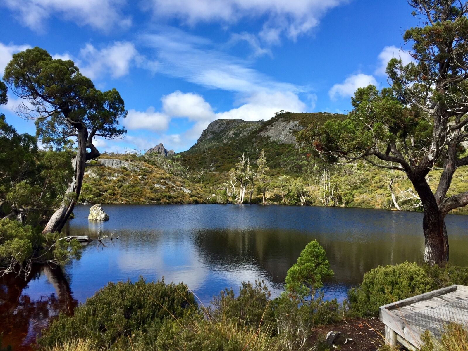 iPhone 6 Plus back camera 4.15mm f/2.2 sample photo. Cradle mountain, lake, water photography