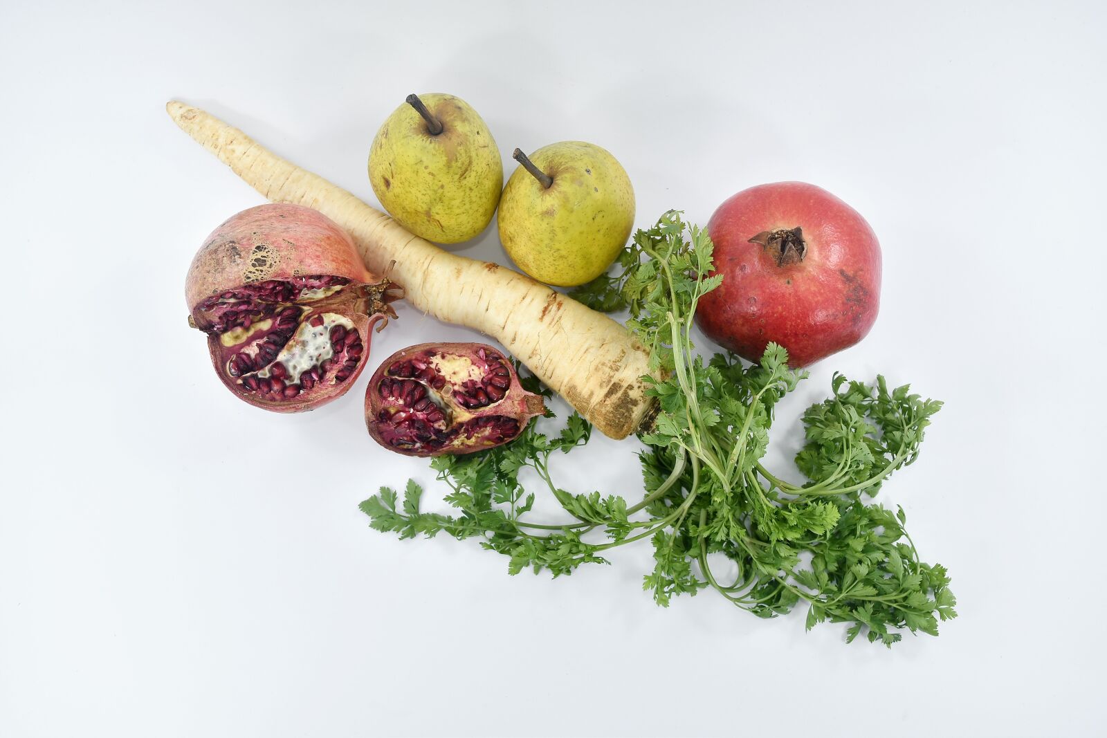Nikon D5500 sample photo. Cross section, fruit, parsley photography