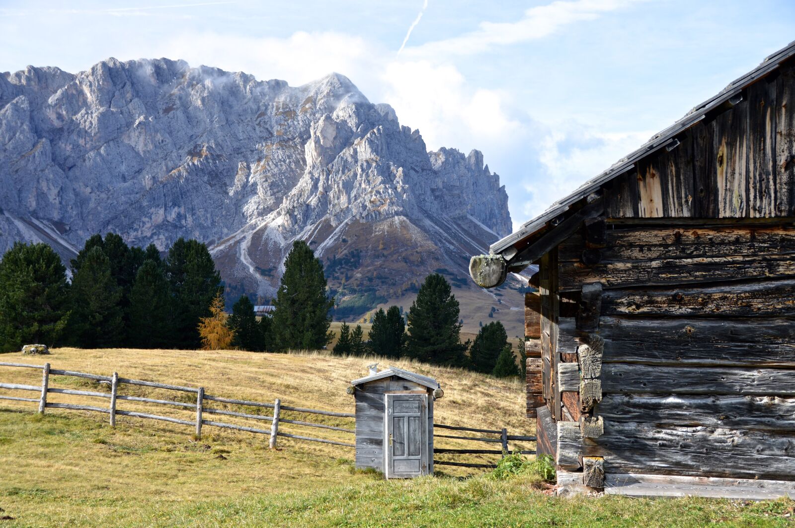 Nikon D3200 sample photo. Hut, dolomites, mountains photography