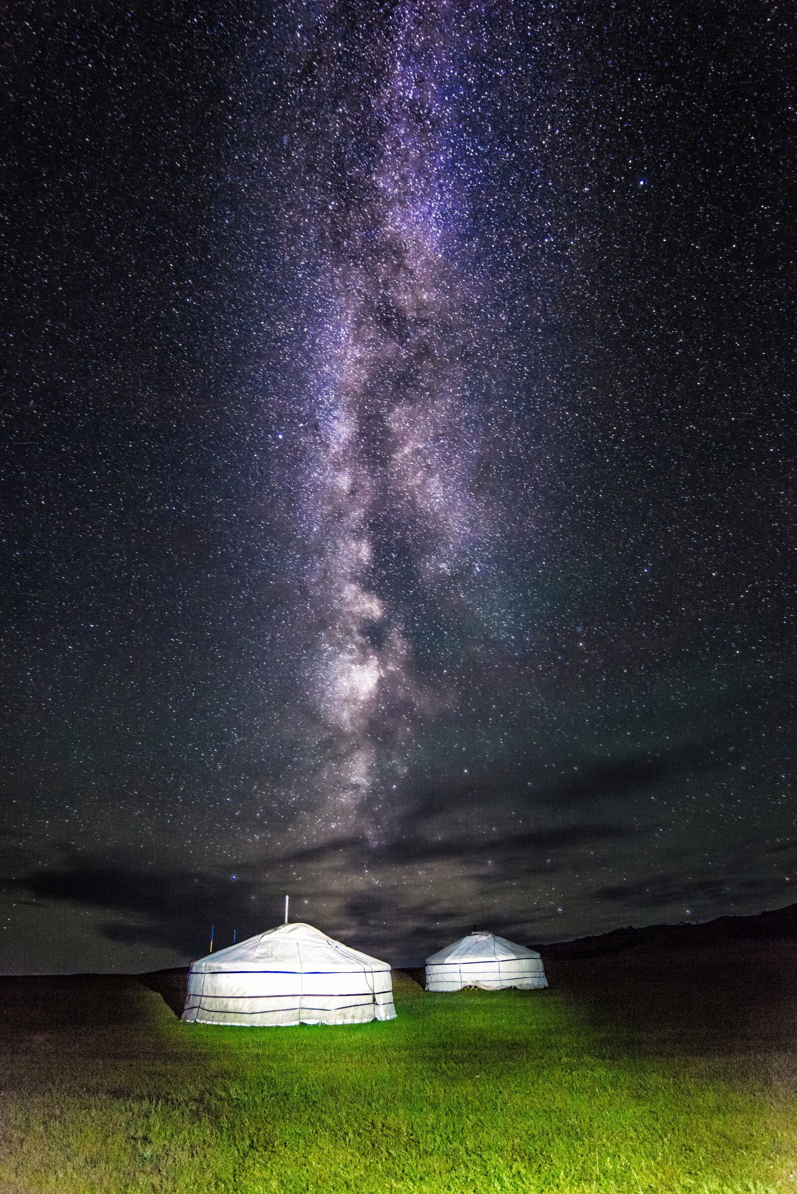 Nikon D800E sample photo. Milky way, mongolia, gel photography