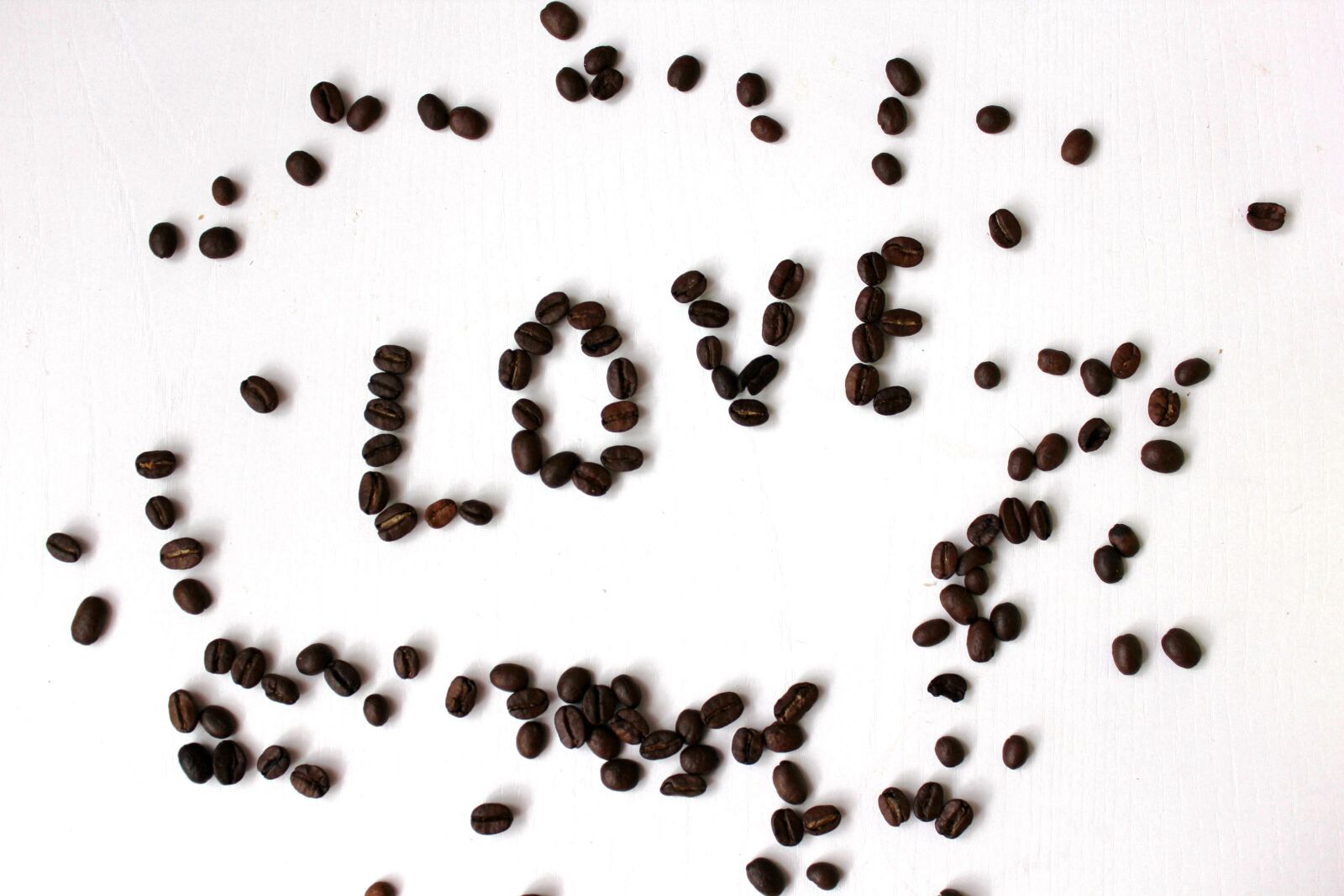 Canon EOS 60D sample photo. Coffee, grain, love photography