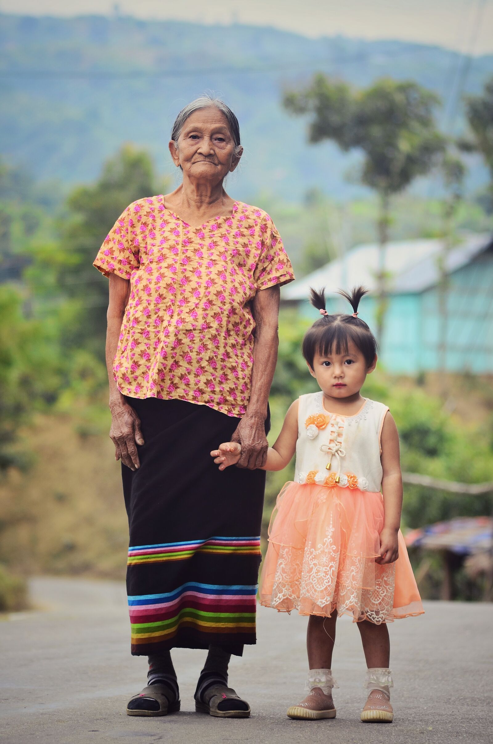 Nikon D5100 sample photo. Grandmother, baby, girl photography