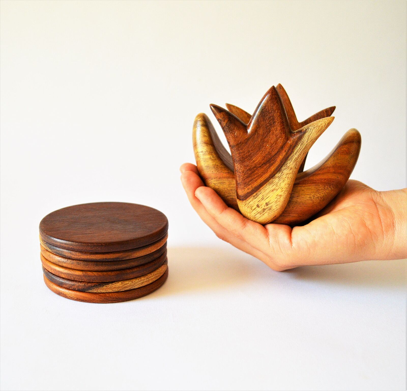 Nikon D3200 sample photo. Coaster set, wooden coaster photography