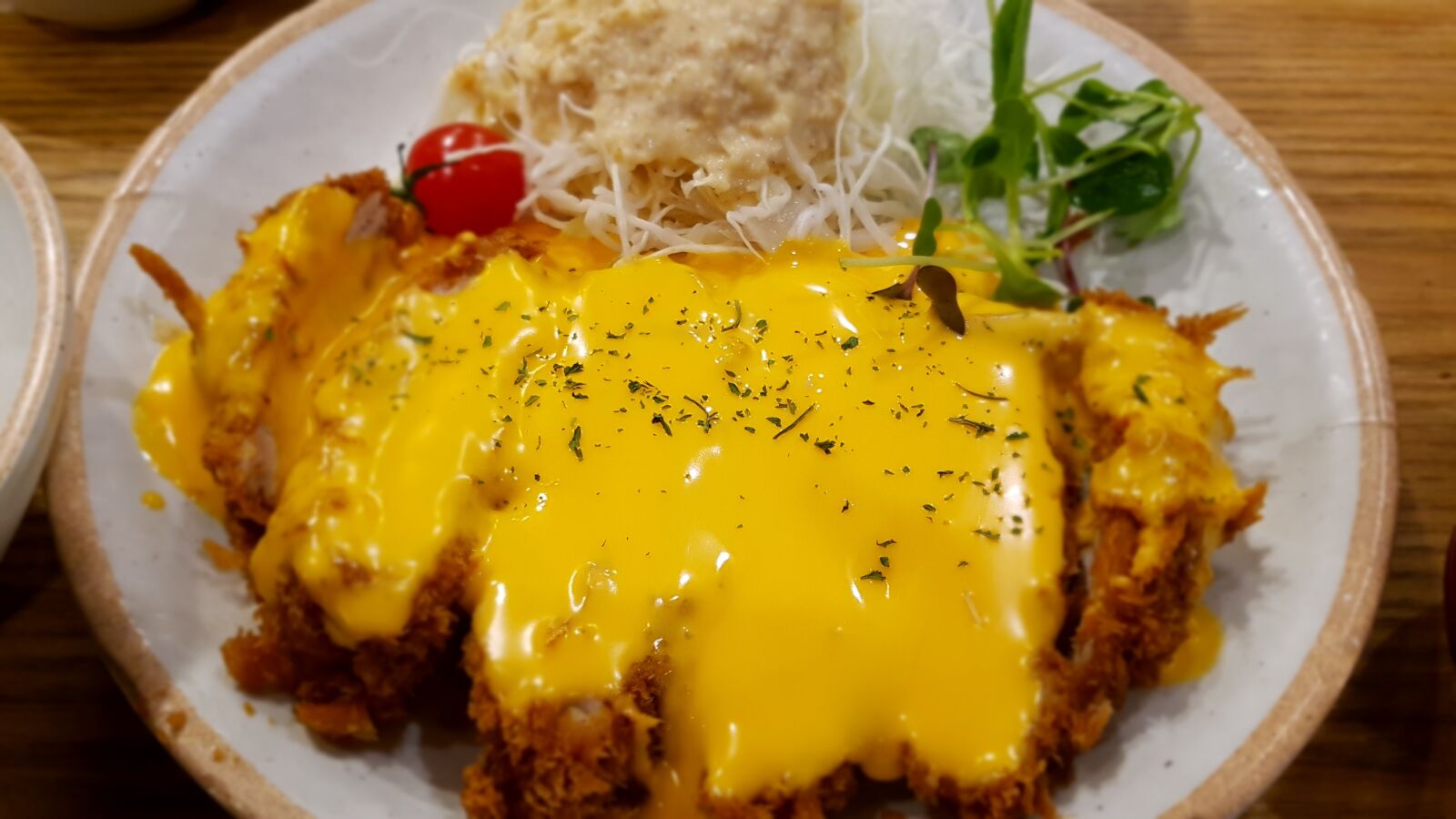 Samsung Galaxy S7 Edge sample photo. Don katsu, cheddar cheese photography