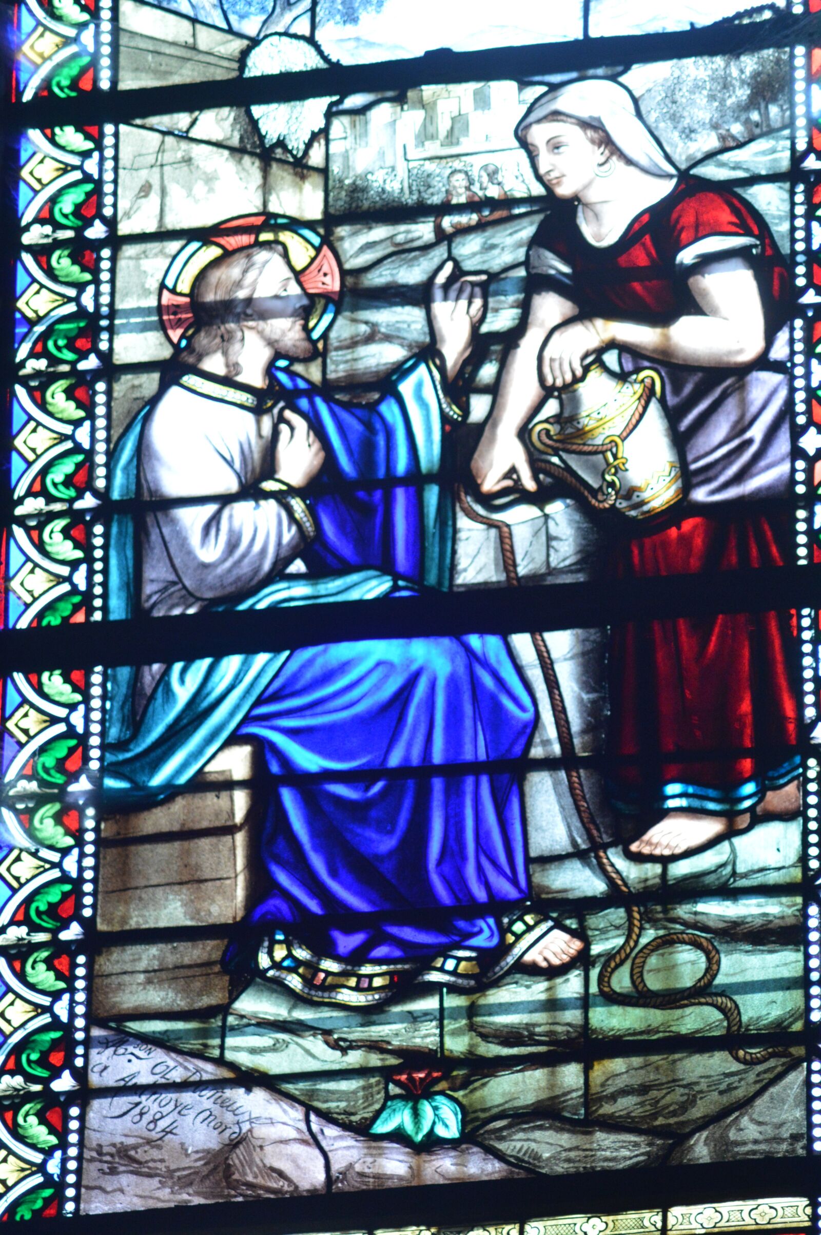 Nikon D3200 sample photo. Stained glass, window, church photography
