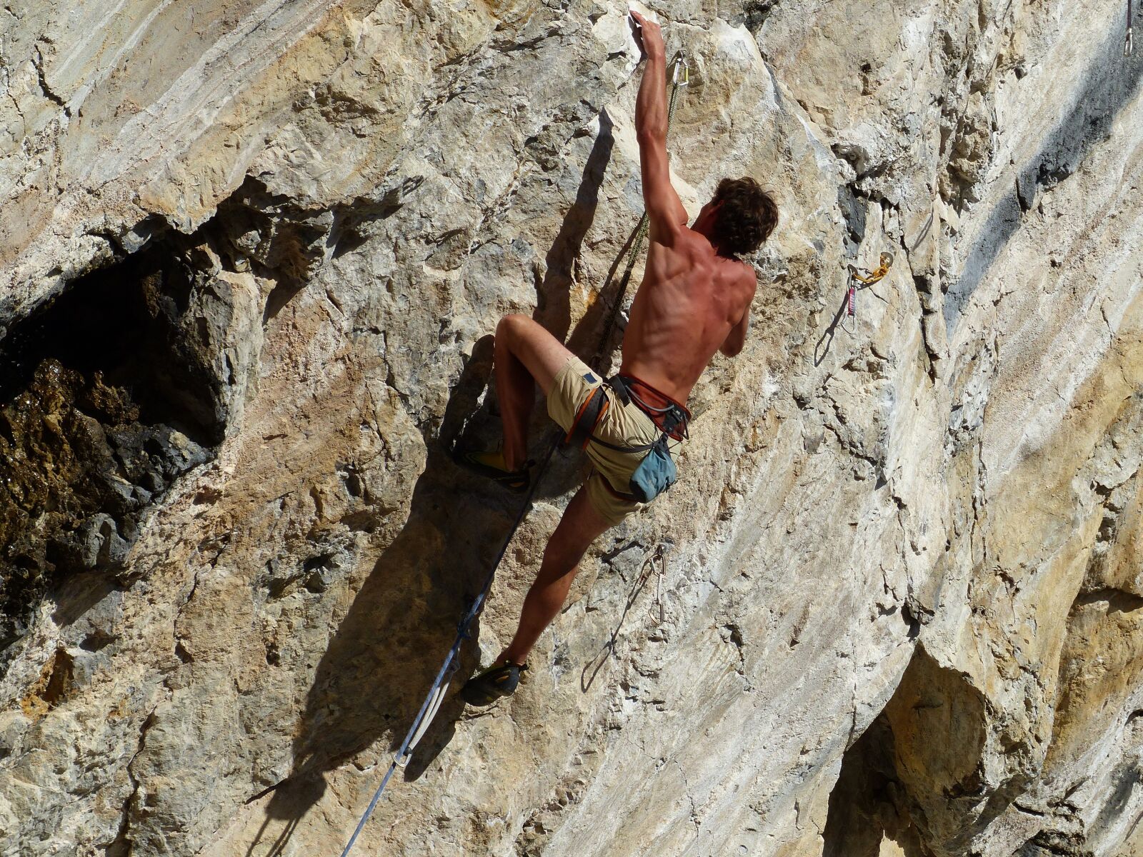 Panasonic Lumix DMC-FZ200 sample photo. Climb, free climbing, sun photography