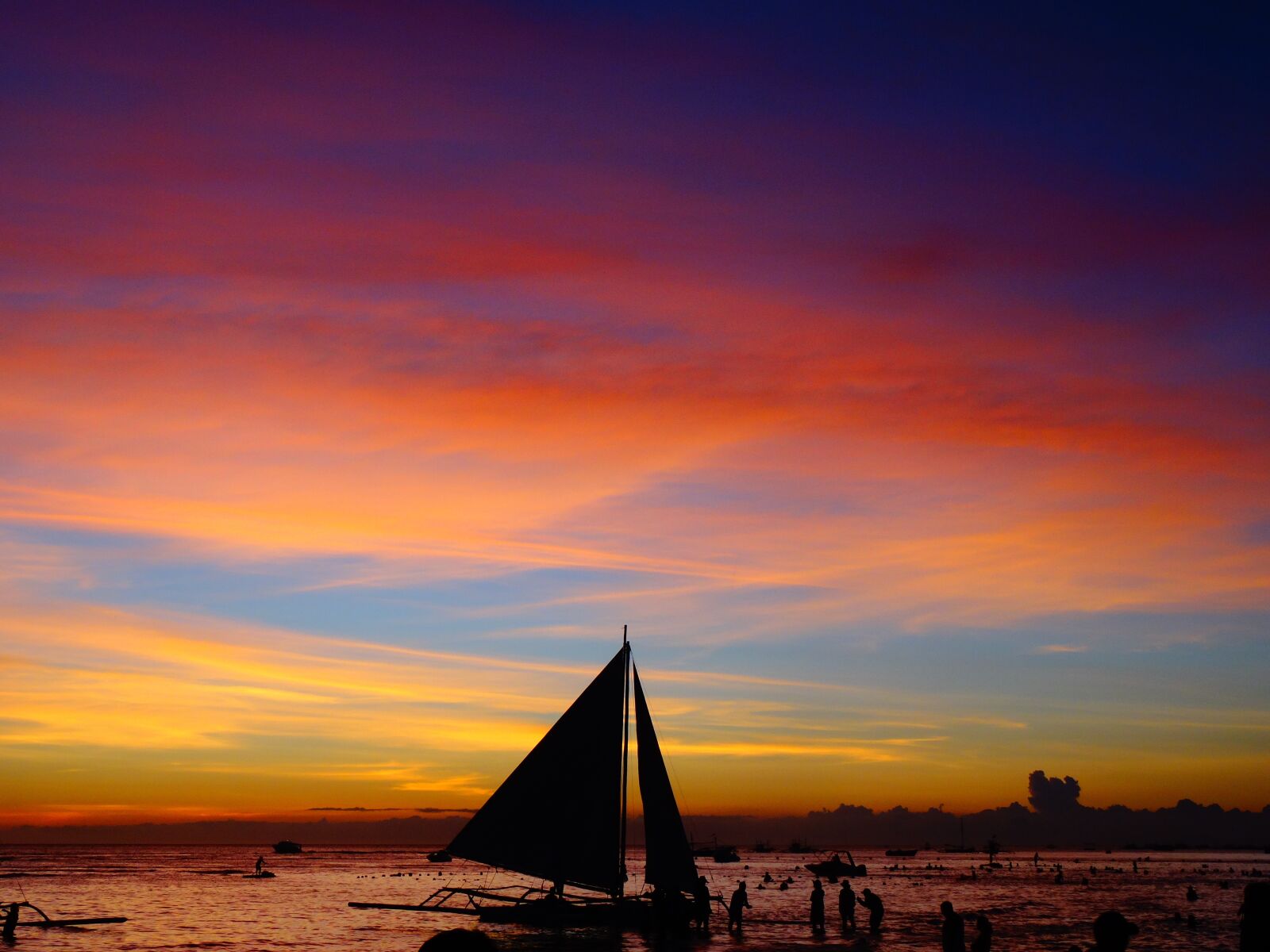 Sony DSC-HX50 sample photo. Sunset, boracay, sail photography