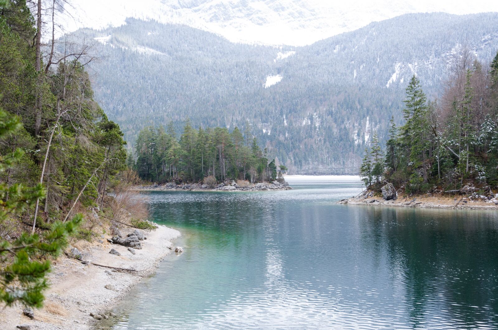 Nikon D5100 sample photo. Eibsee, mountains, landscape photography