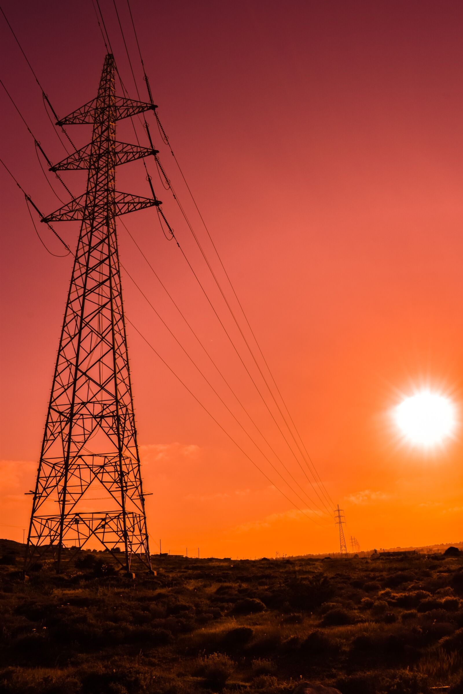 Nikon D3300 sample photo. Pylon, electricity, power photography