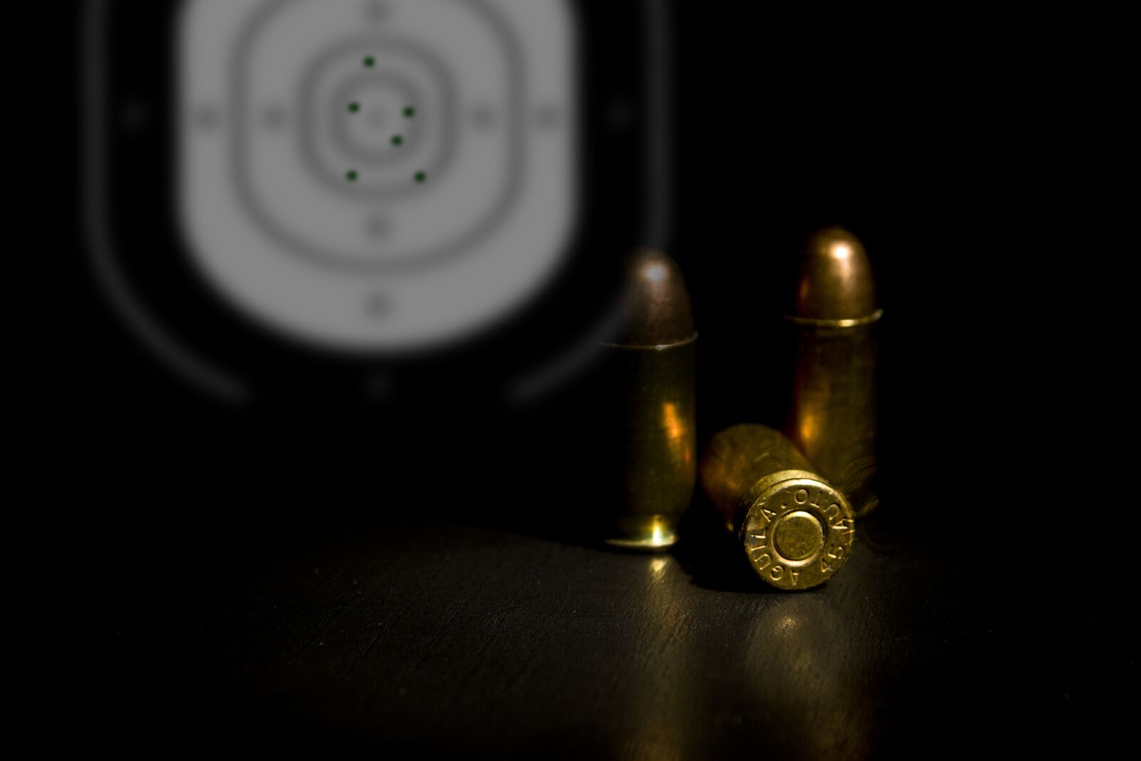 Canon EOS 7D sample photo. Ammunition, target, 45 acp photography