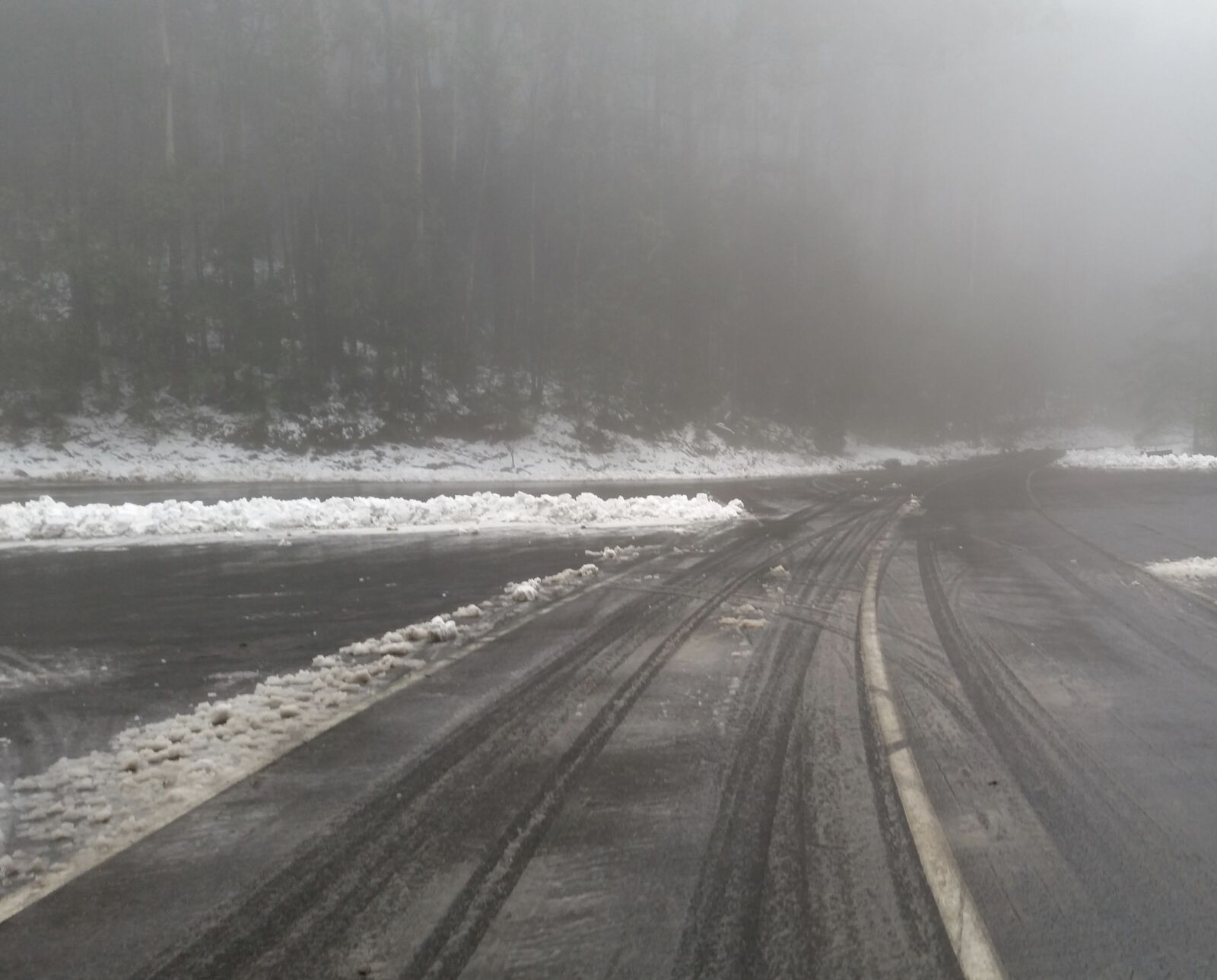 Samsung Galaxy S5 sample photo. Snow, fog, winter photography
