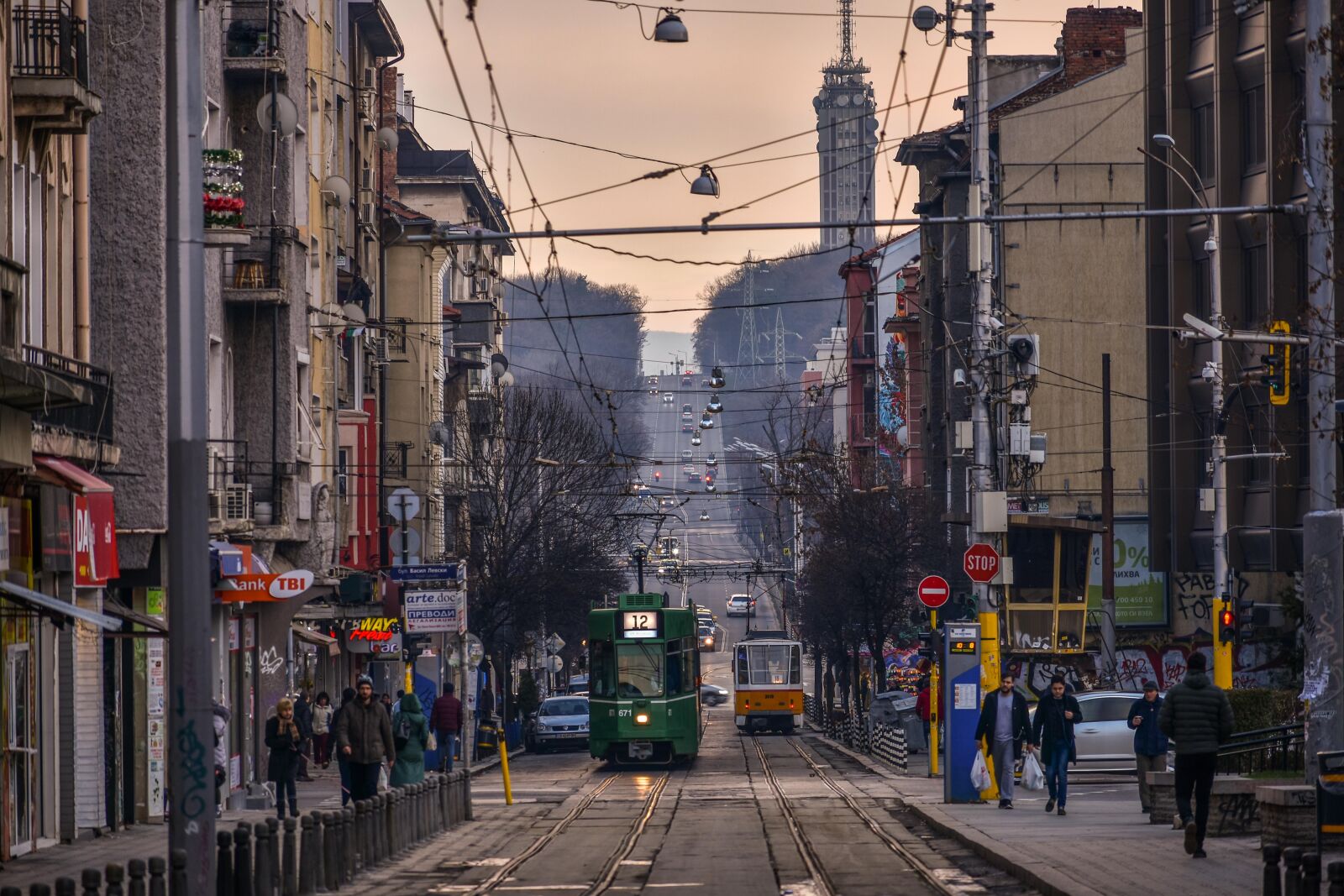 Nikon D3400 sample photo. Sofia, city, tramway photography