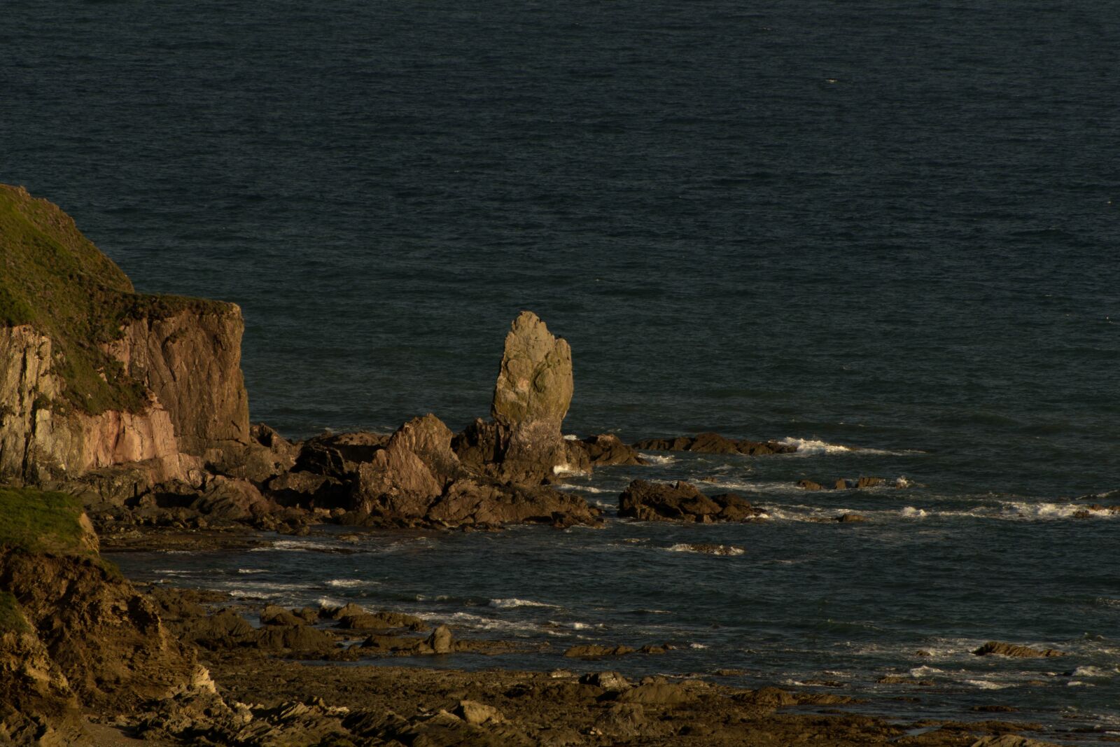 Nikon D3100 sample photo. Cliffs, devon, seascape photography