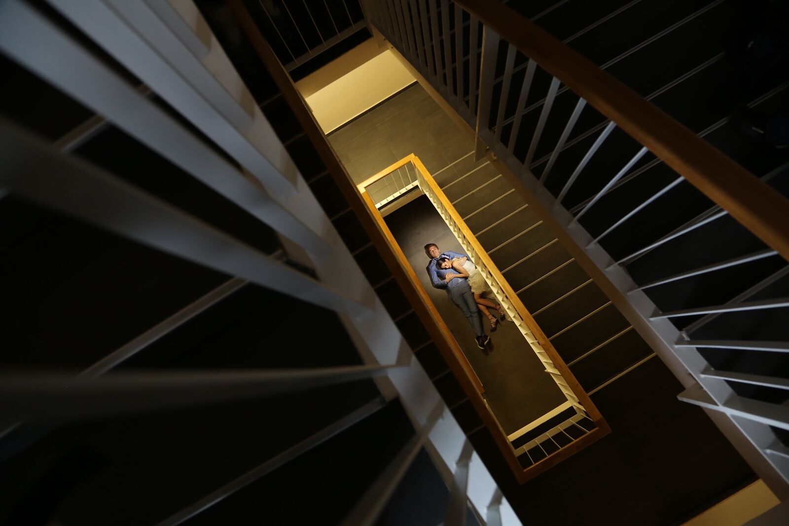 Canon EF 24-105mm F4L IS USM sample photo. Shadow, inside, staircase, stairs photography