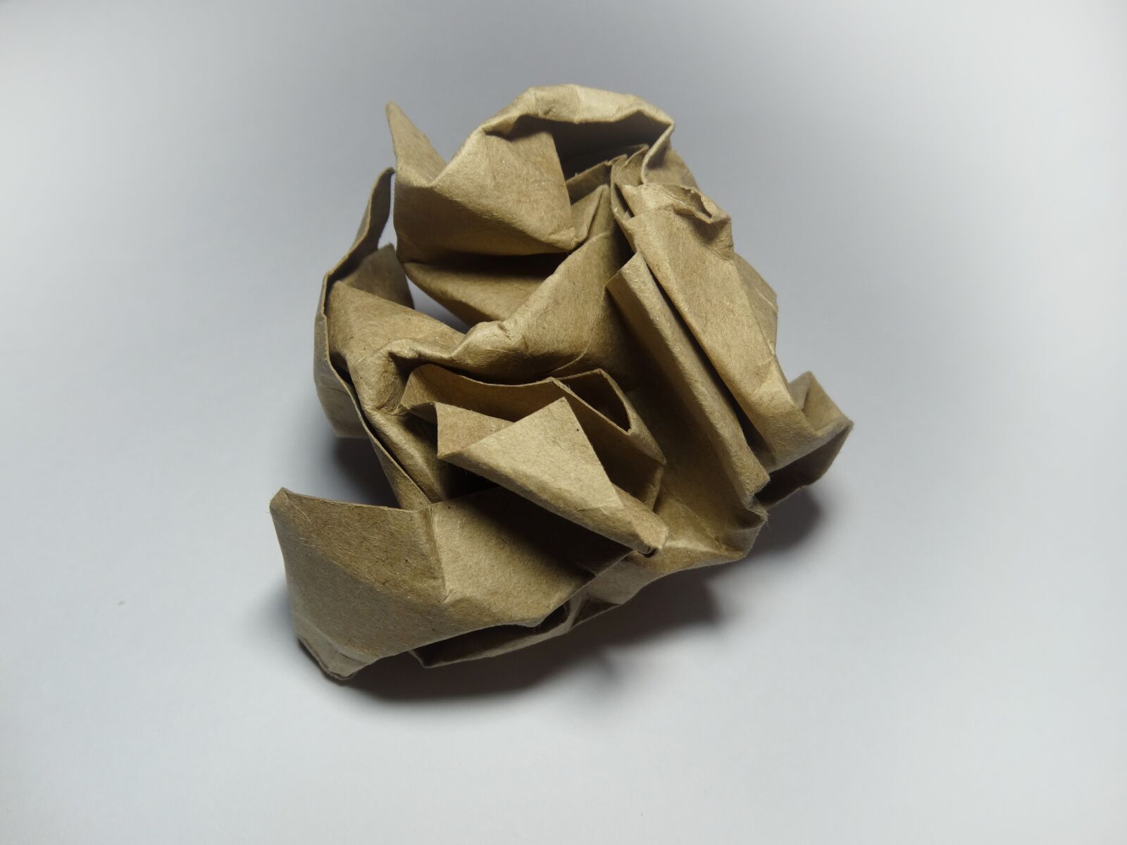 Sony Cyber-shot DSC-HX300 sample photo. Crumpled paper, kraft, white photography