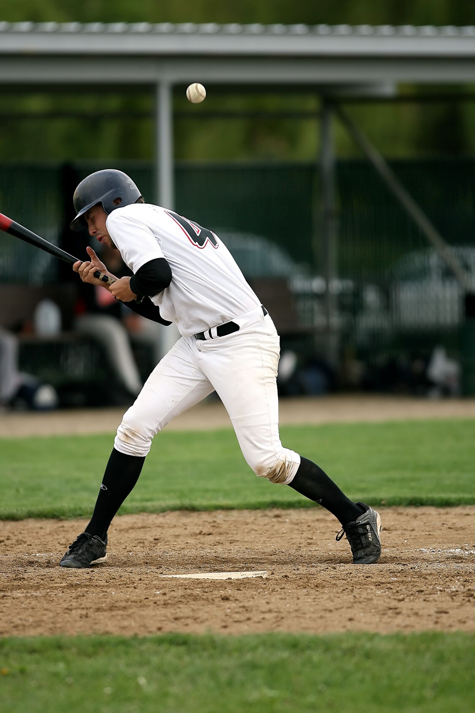 Canon EOS-1D Mark II N sample photo. Baseball, batter, hit by photography