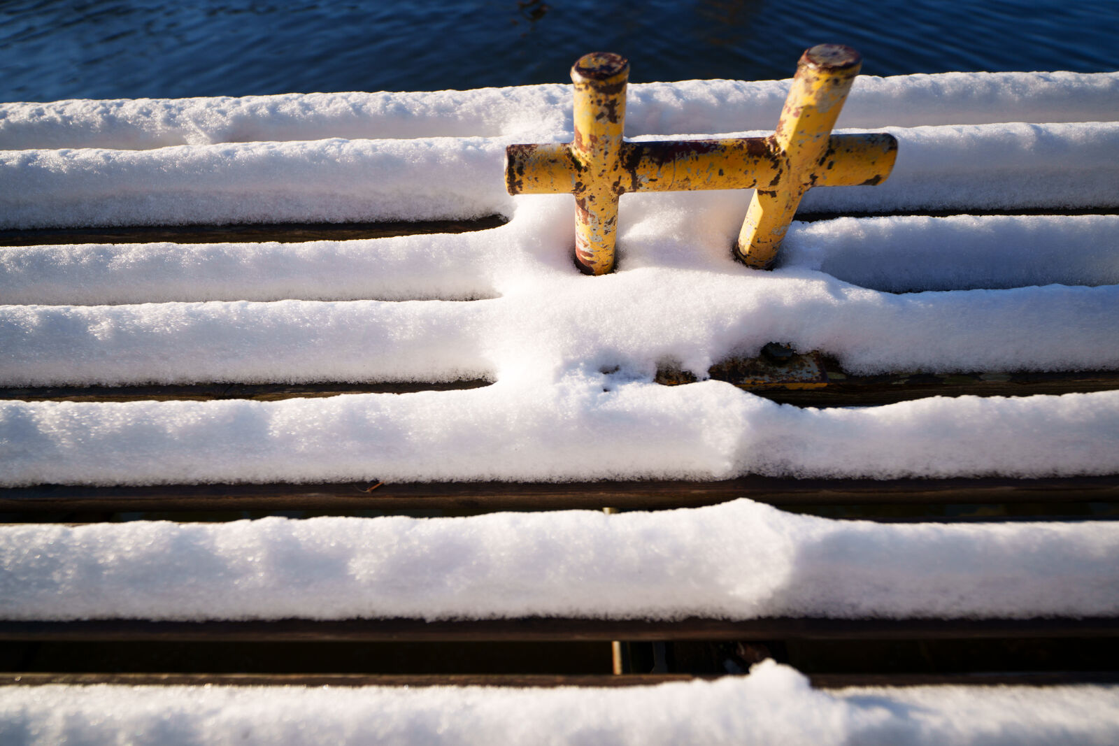 Sigma 14mm F1.4 DG DN sample photo. Winter pier photography