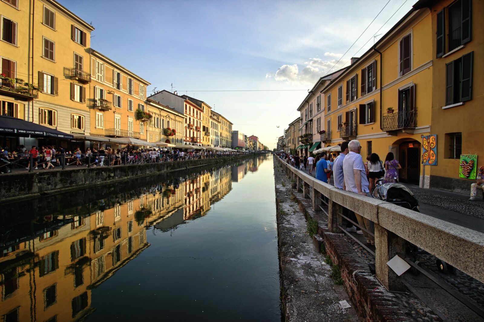 Canon EF-S 10-18mm F4.5–5.6 IS STM sample photo. Naviglio, milan, channel photography