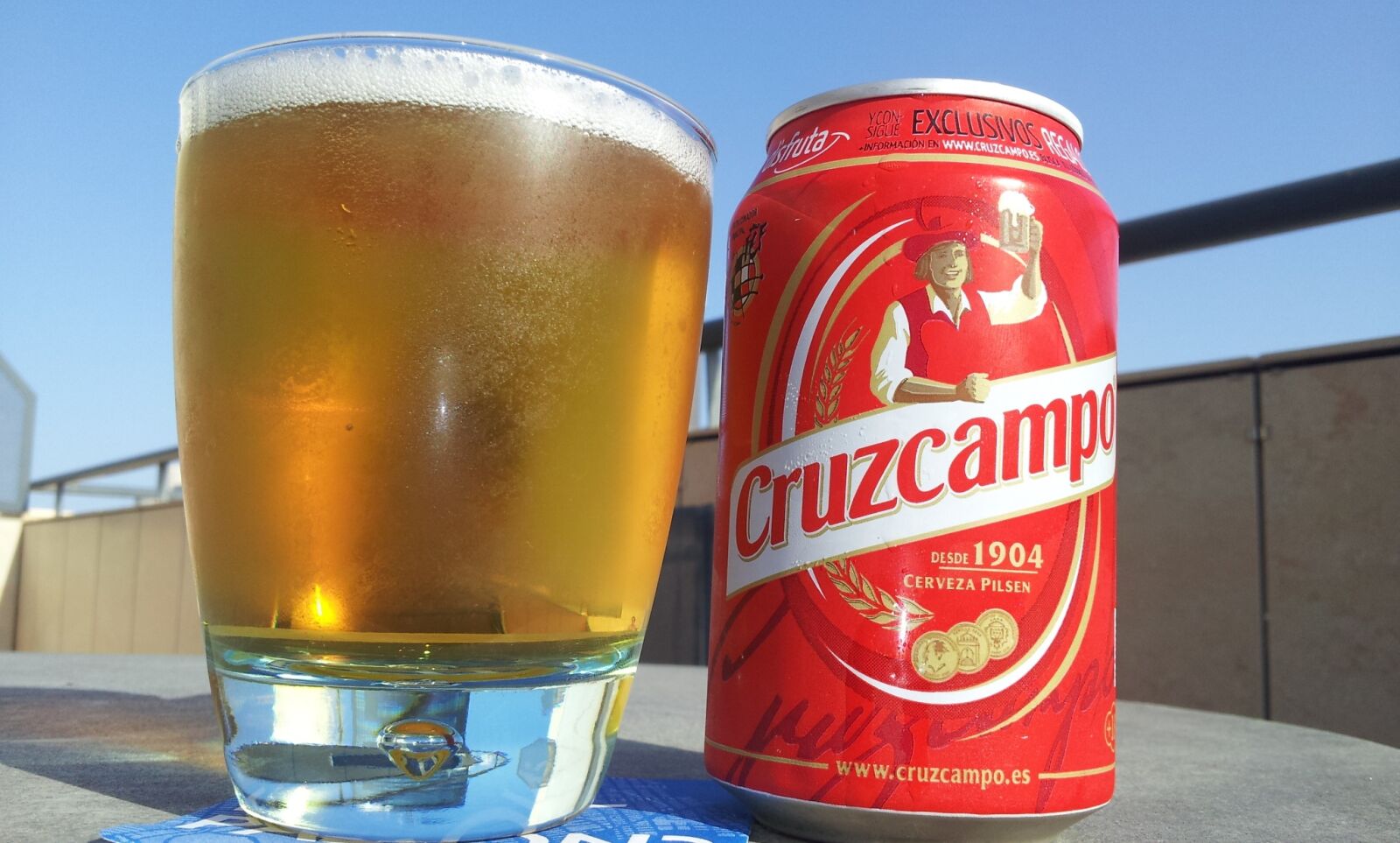 Samsung Galaxy S2 sample photo. Beer, cruz campo, can photography