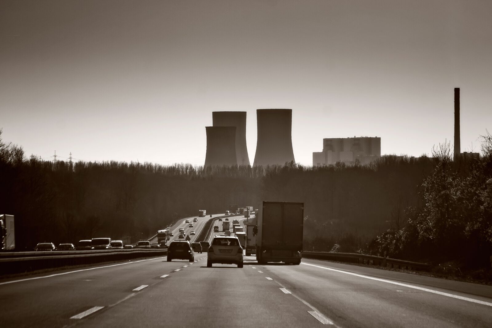 Canon EOS 40D sample photo. Ruhr area, highway, industry photography