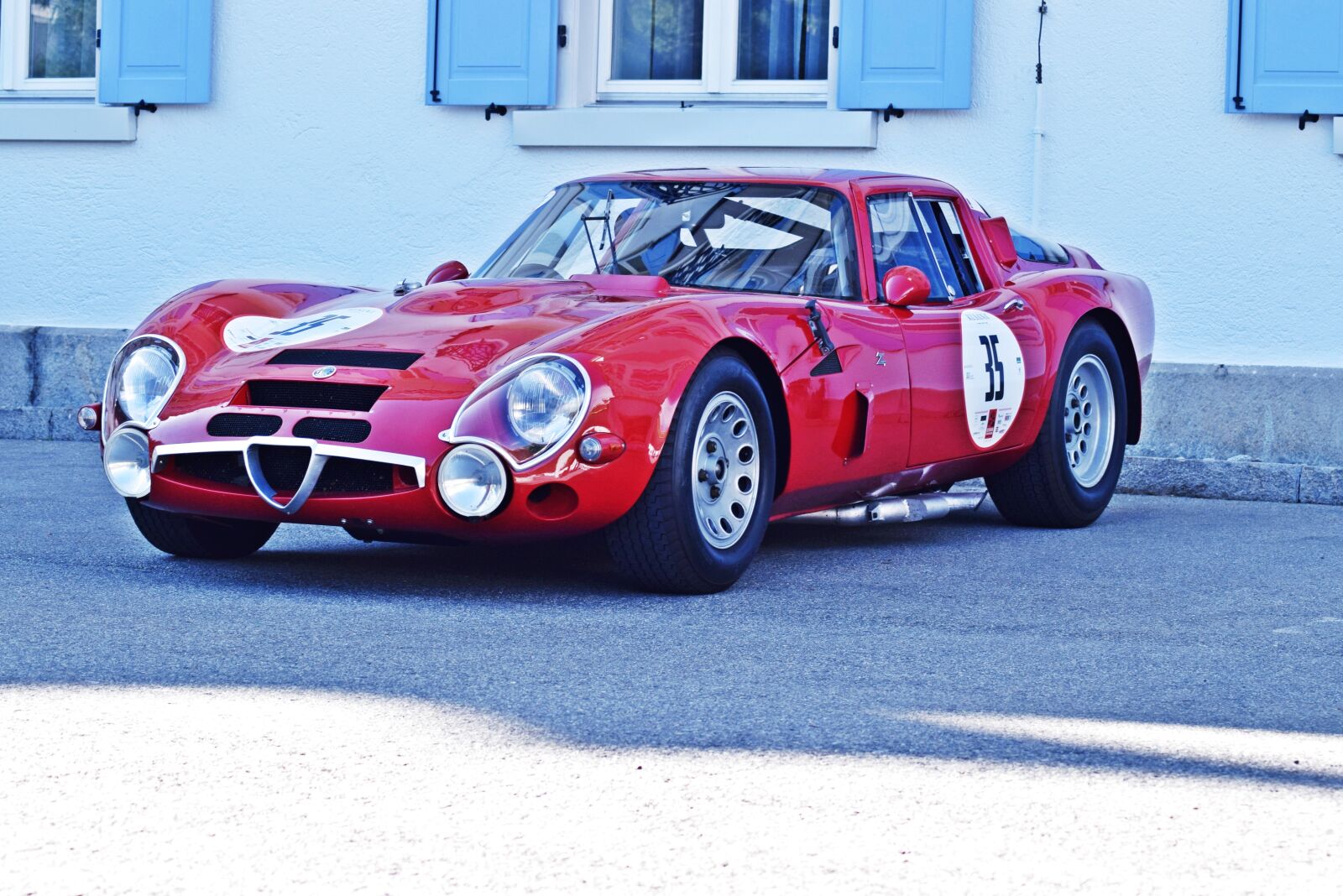Nikon D3300 sample photo. Alfa romeo, tz2, racing photography