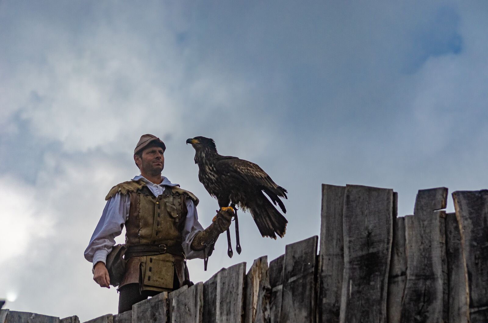 Nikon D7000 sample photo. Falconer, eagle, trainer photography