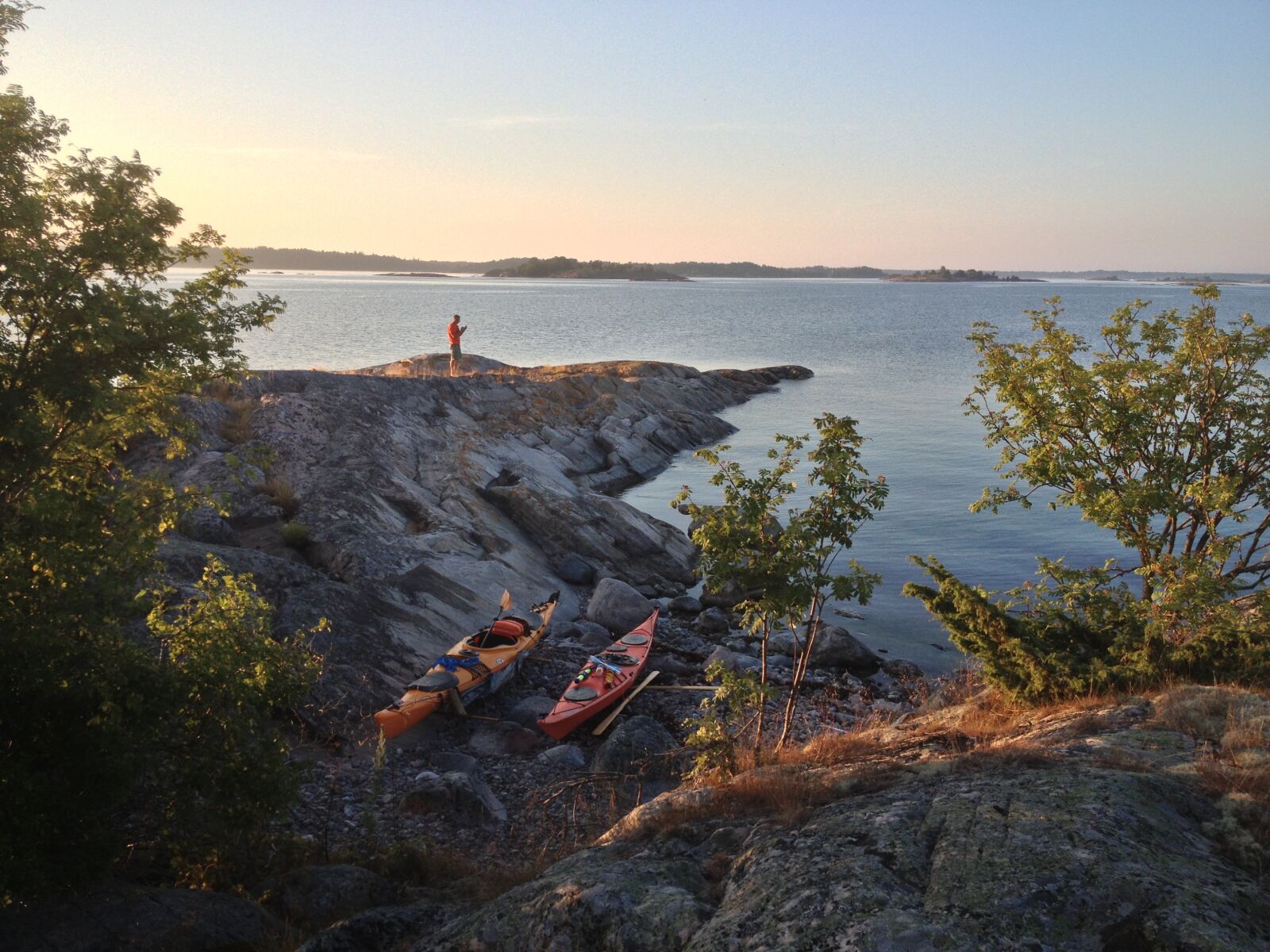 Apple iPhone 4S sample photo. Kayak, sea, sunset photography