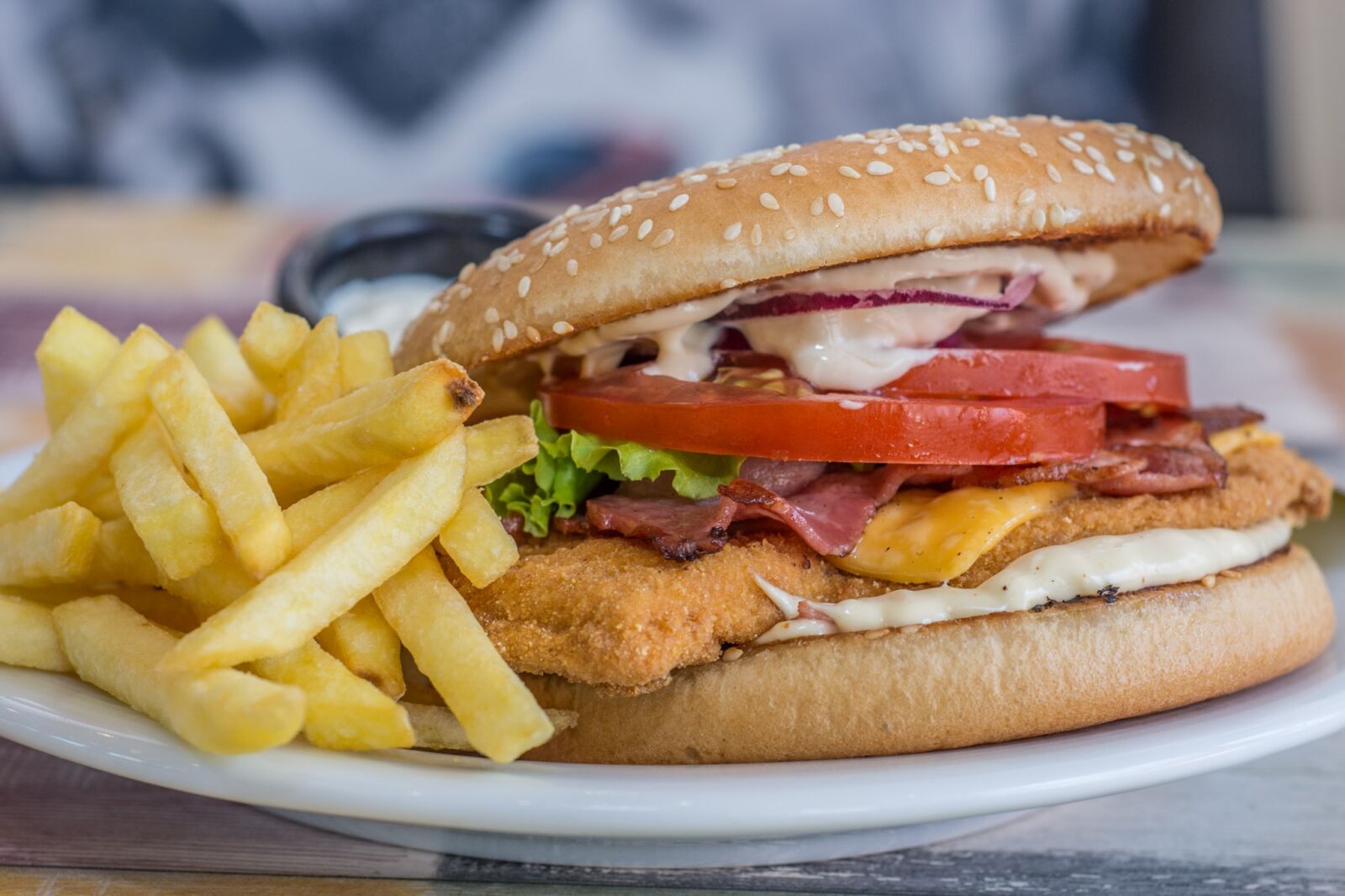 Nikon D7200 sample photo. Hamburger, burger, food photography