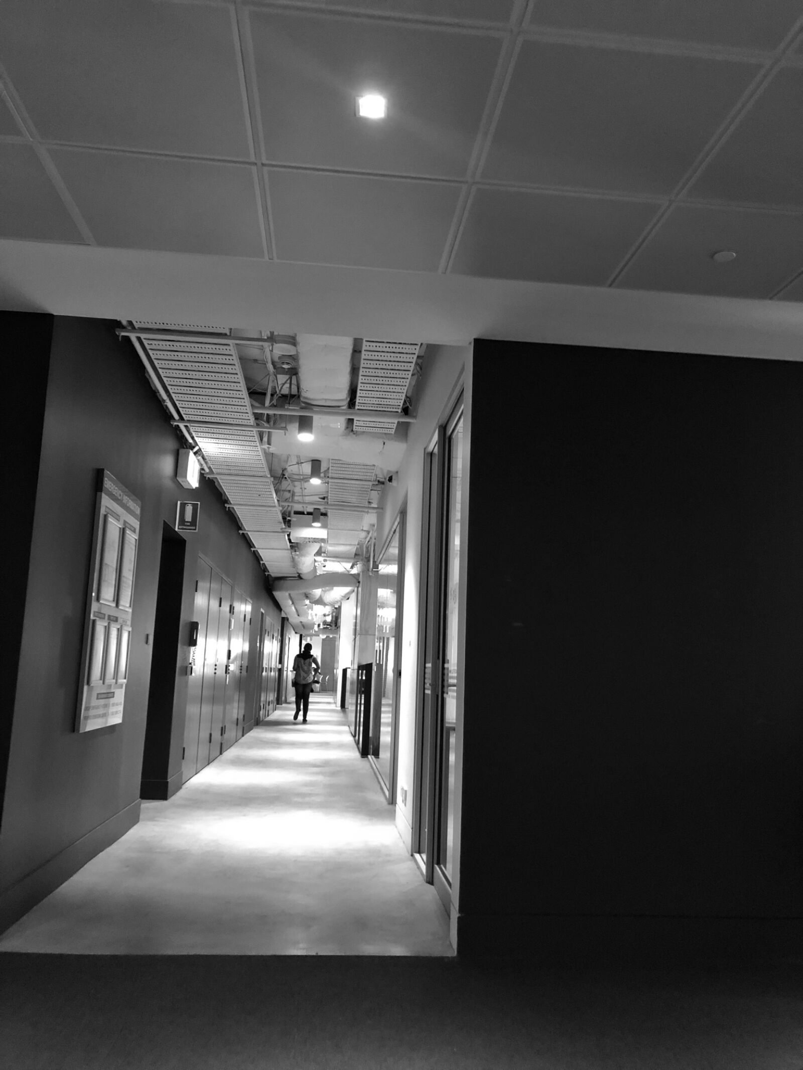 iPhone 8 back camera 3.99mm f/1.8 sample photo. Alley, hallway, office, walkway photography