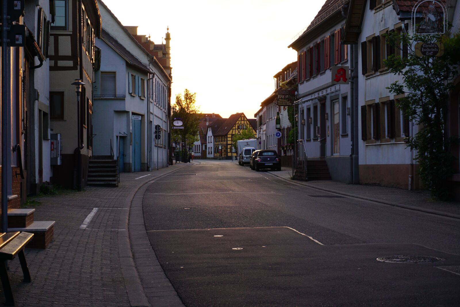 Sony a6000 sample photo. Village, twilight, cheap home photography