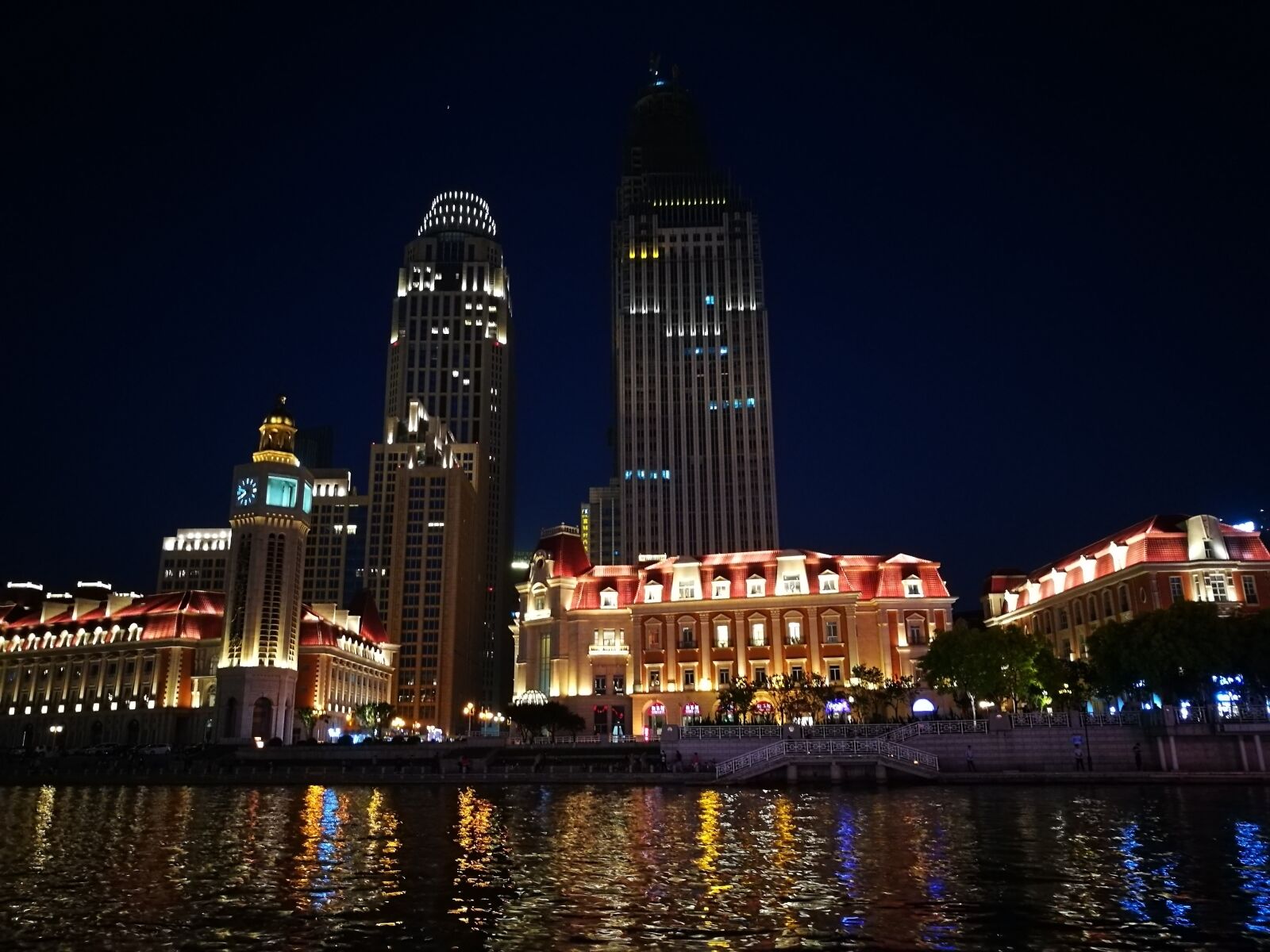 HUAWEI P9 sample photo. Tianjin, night view, pier photography