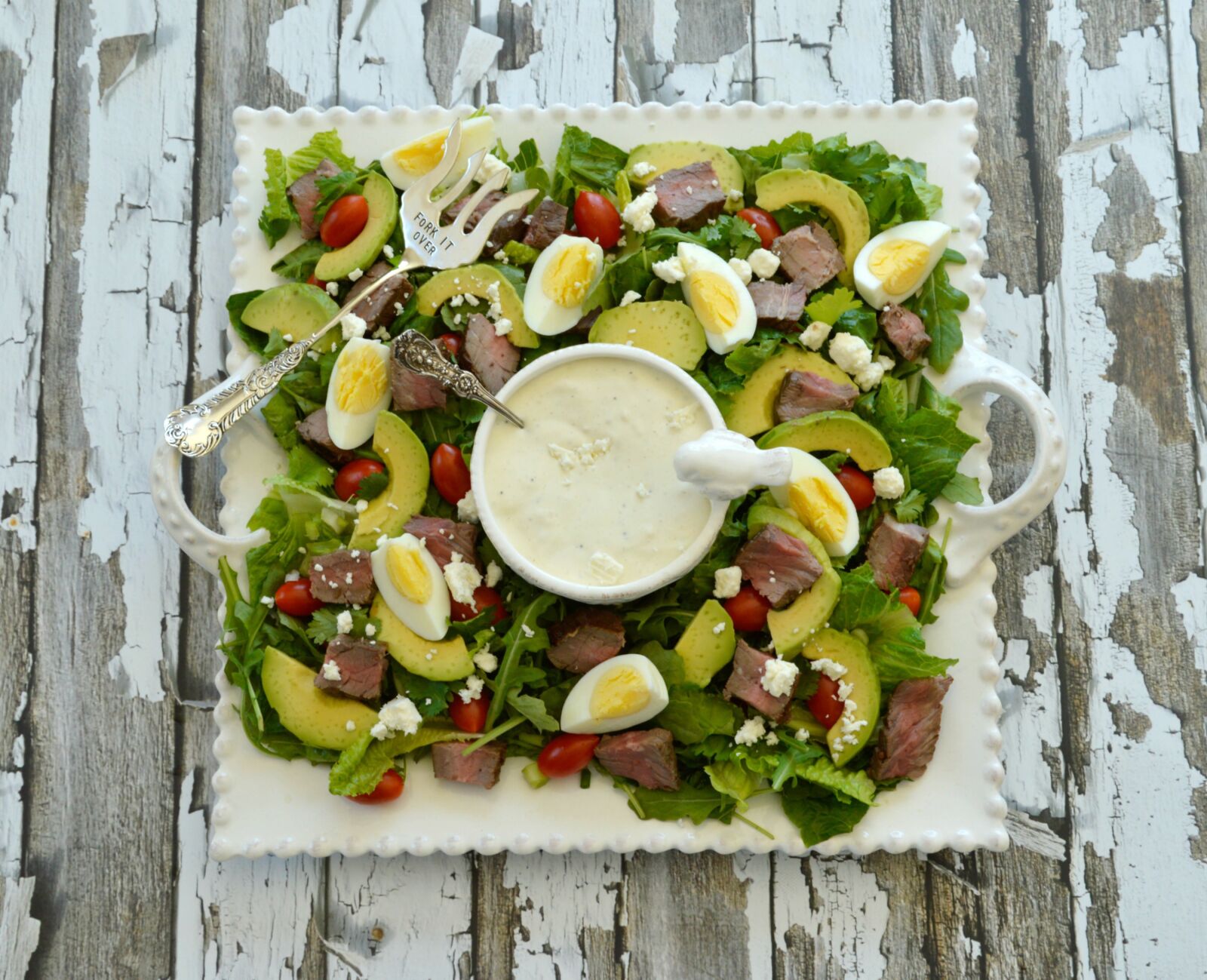 Nikon D3200 sample photo. Salad, food, steak photography