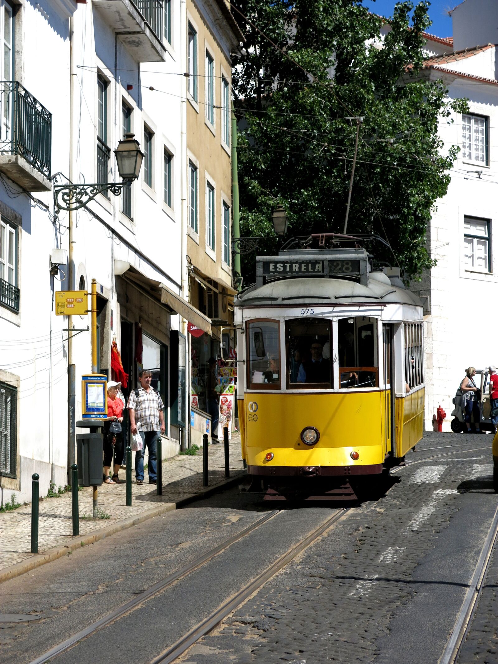 Canon PowerShot G15 sample photo. Lisbon, historic center, tram photography