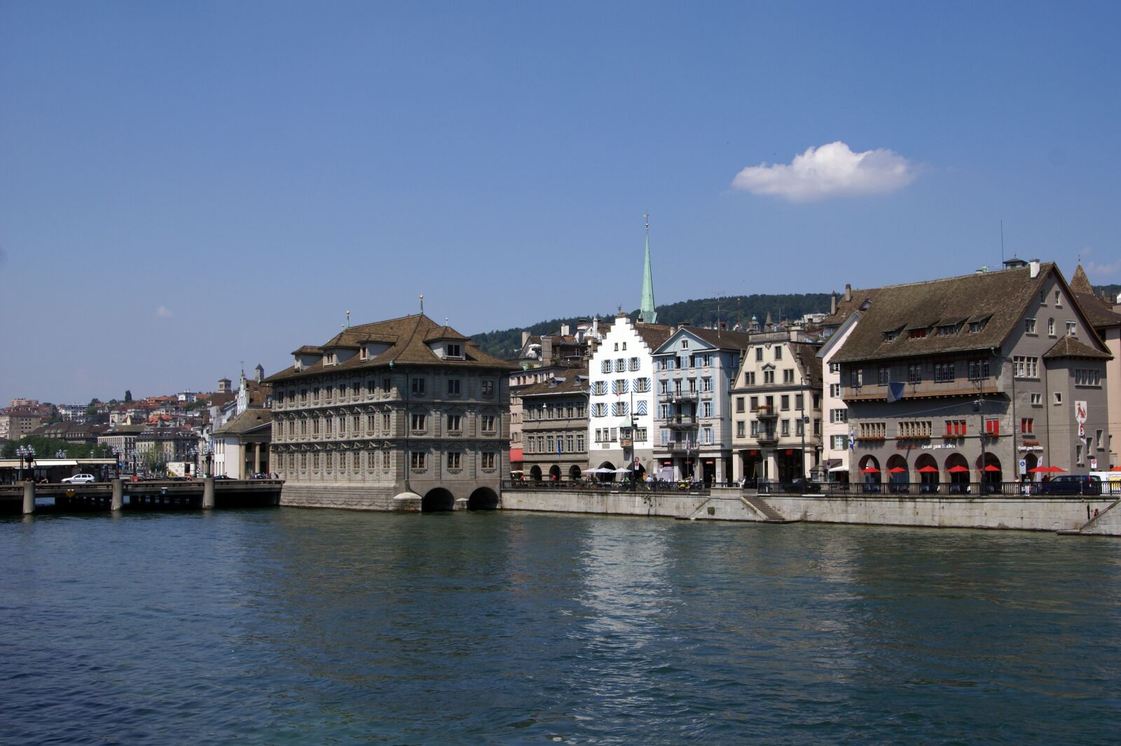Sony Alpha DSLR-A100 sample photo. Zurich, zurich switzerland, river photography