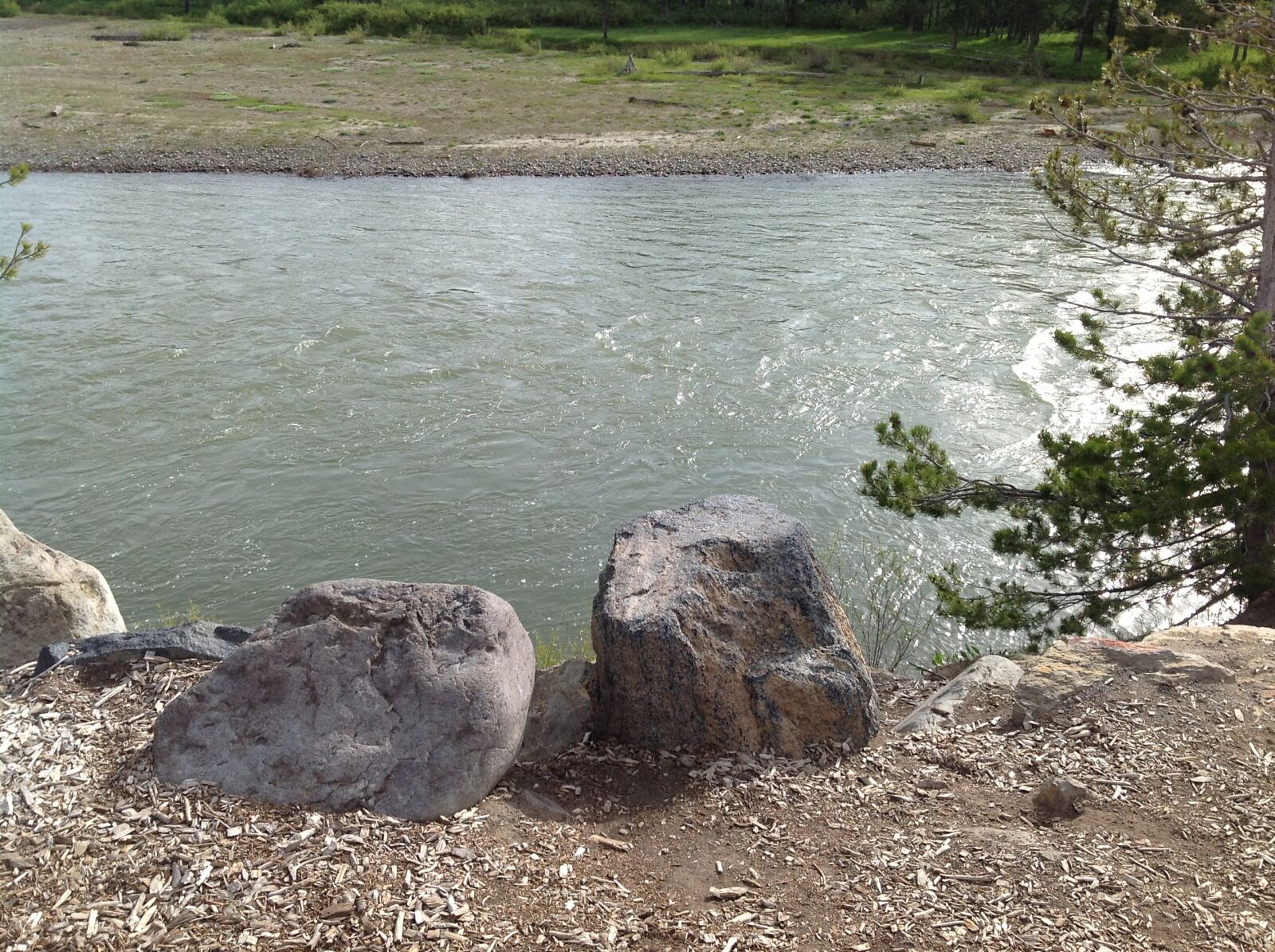 Apple iPad sample photo. Water, rocks, river photography