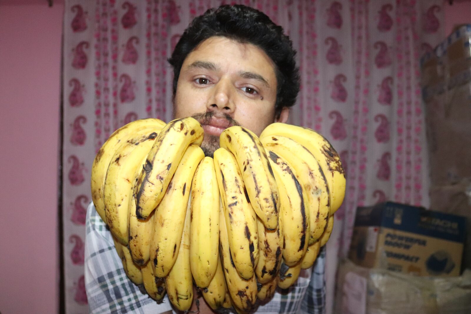 Canon EOS 200D (EOS Rebel SL2 / EOS Kiss X9) sample photo. Banana beard, banana, beard photography
