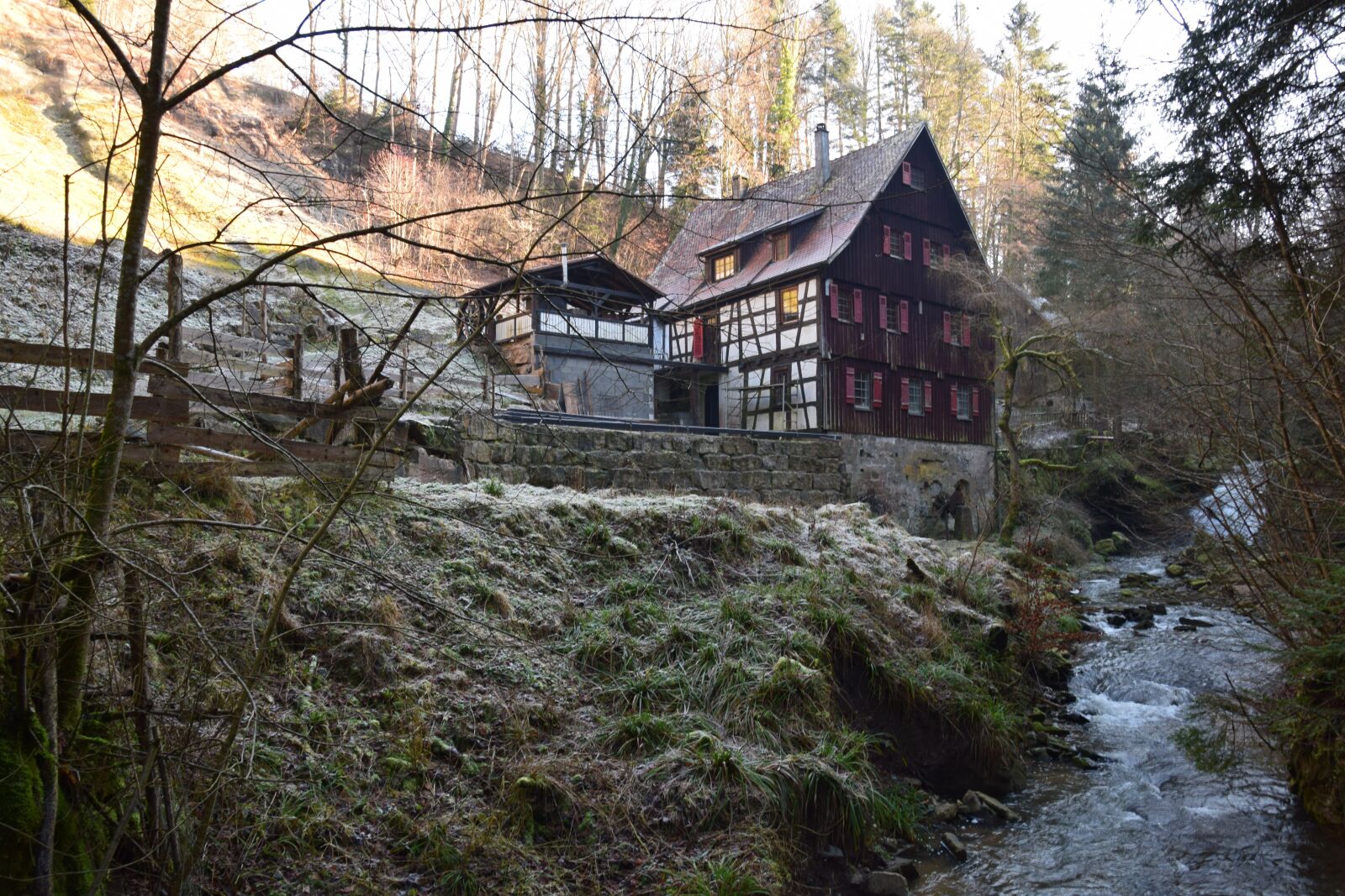 Nikon D5300 sample photo. Winter, mill, landscape photography