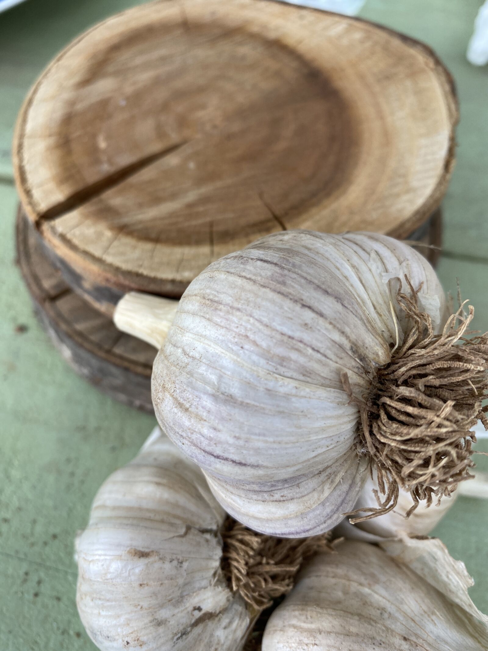 Apple iPhone 11 Pro sample photo. Garlic, nature, wood photography