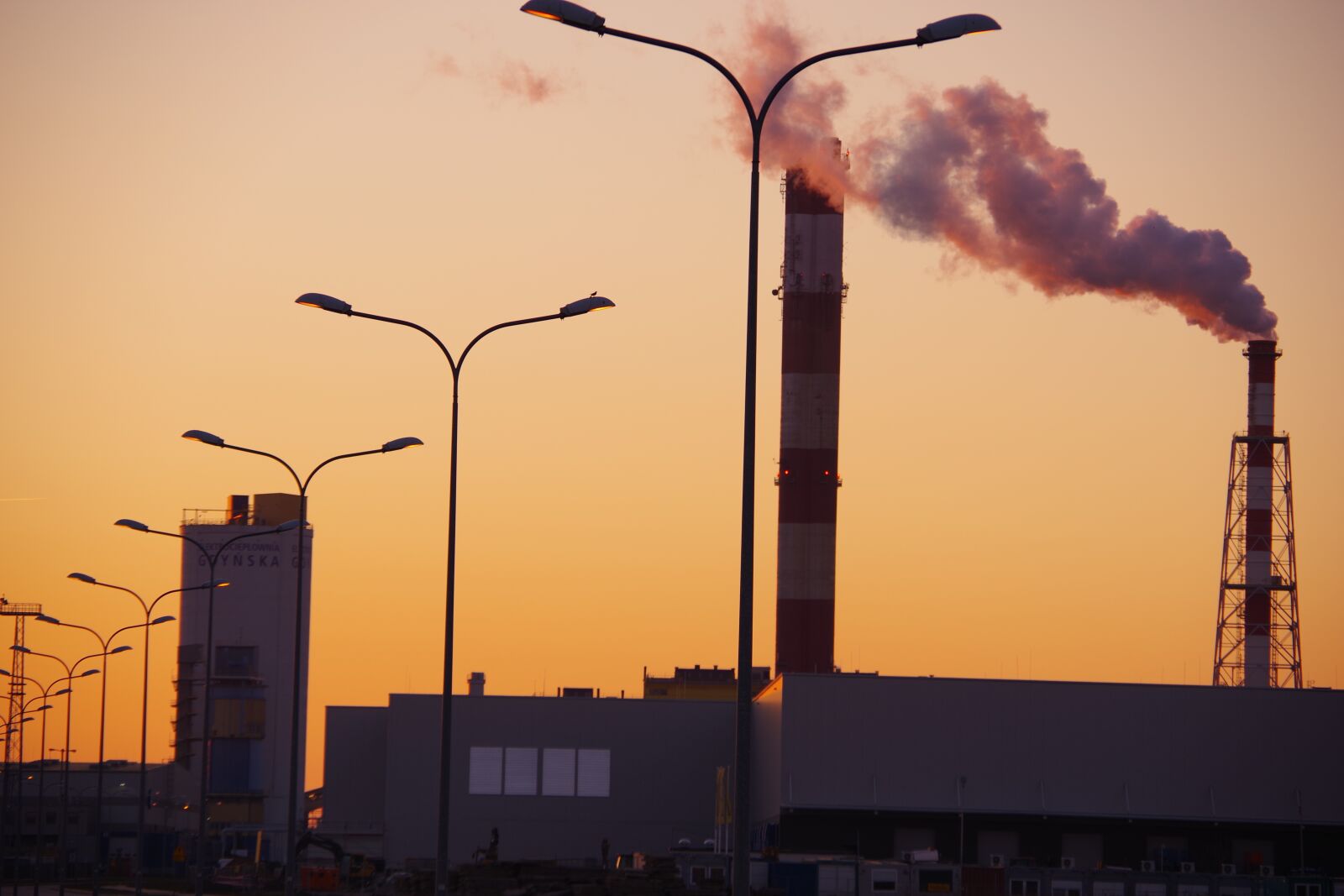 Pentax K-70 sample photo. Sunset, factory, industry photography