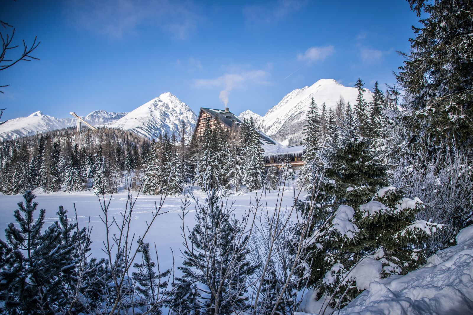 Nikon D5300 sample photo. Winter, lake, mountains photography